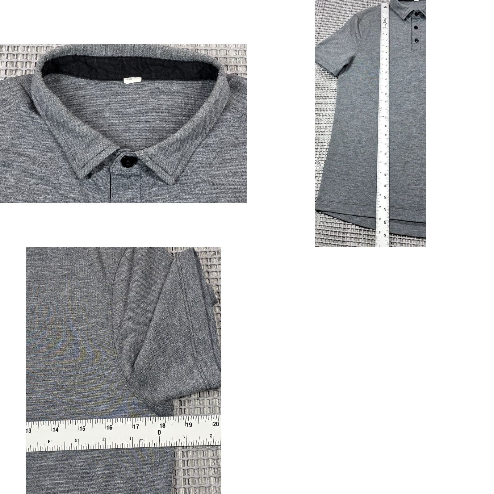 Lululemon Lululemon Polo Shirt Mens M Grey Evolution Short Sleeve Shirt Performance Shirt Polo Sit Tight? Size US M / EU 48-50 / 2 - 8 Thumbnail