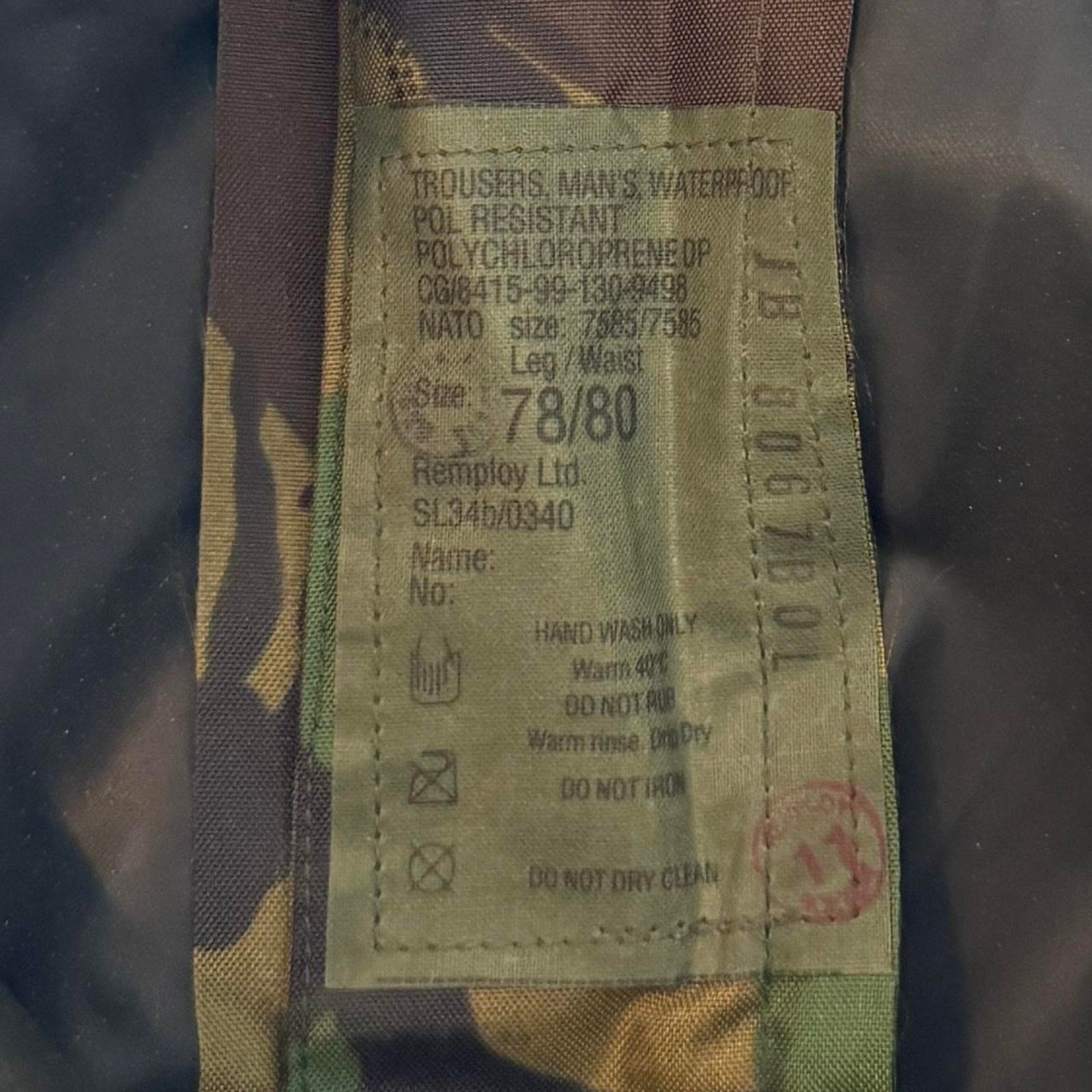 Vintage Vintage Y2K Camo Baggy Rainwear Cyber Skater Utility Pants Size US 32 / EU 48 - 3 Thumbnail