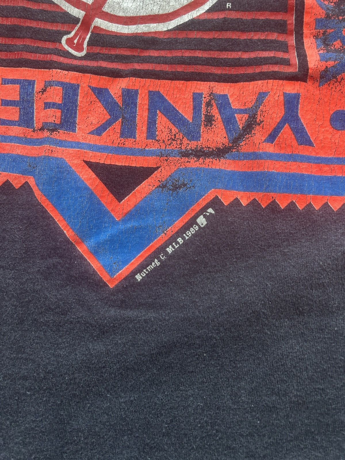 MLB × Nutmeg × Vintage Vintage 80s Nutmeg New York Yankees Graphic Tee Size US XL / EU 56 / 4 - 3 Thumbnail