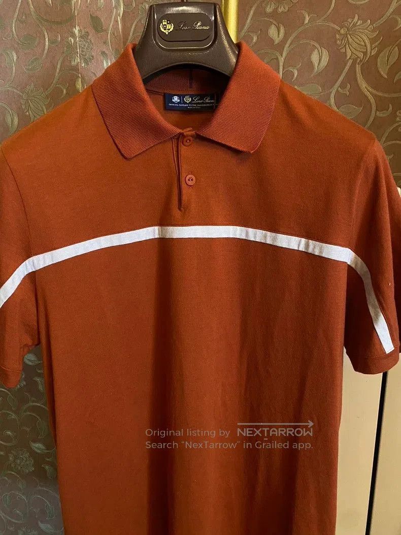 Loro Piana Loro Piana Orange Short Sleeve Polo Shirt. Size US S / EU 44-46 / 1 - 2 Thumbnail