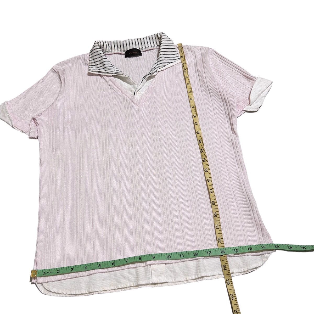 Issey Miyake × Japanese Brand × Tete Homme 1990s Tete Homme - Pink Top Size US M / EU 48-50 / 2 - 8 Thumbnail