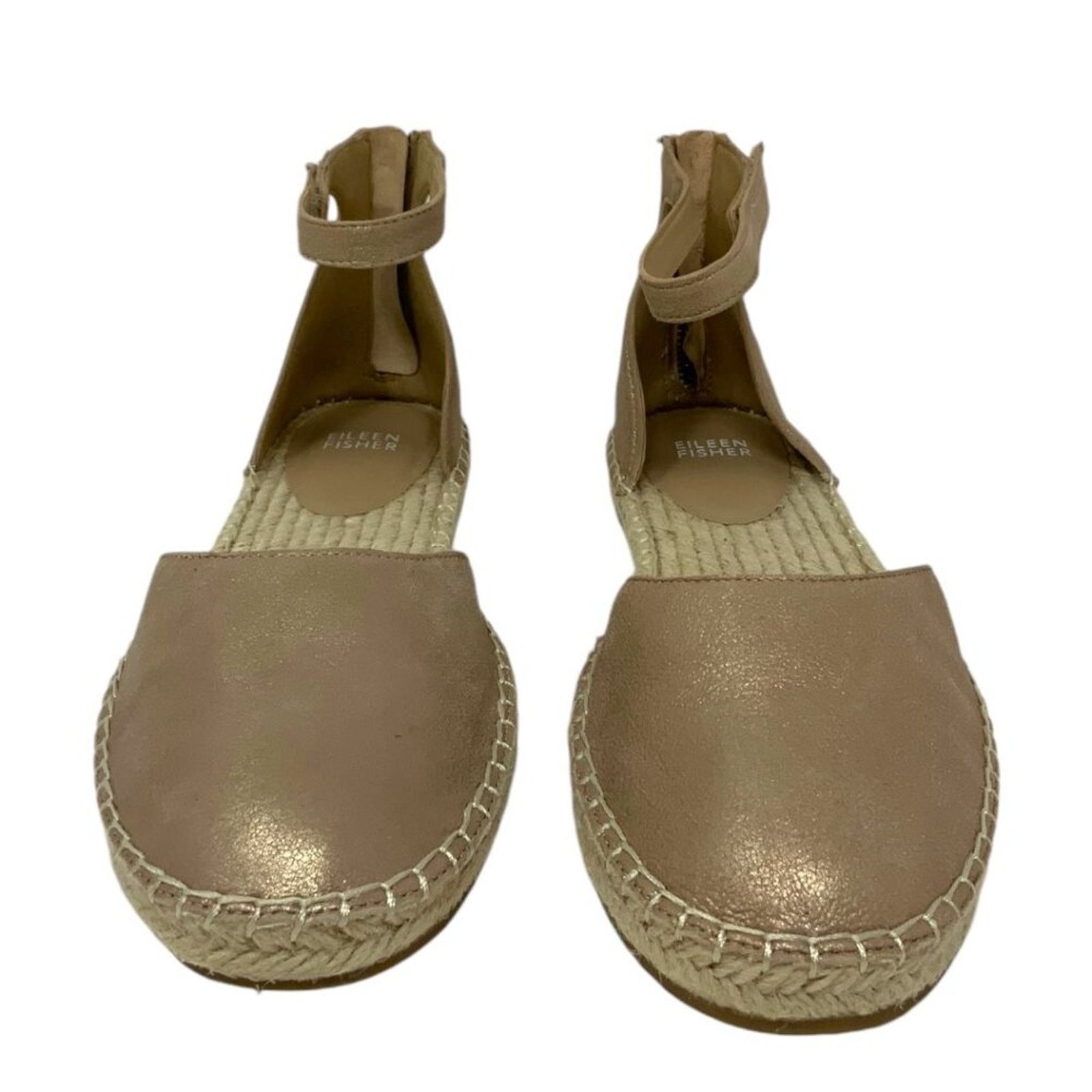 Eileen Fisher Eileen Fisher Lala Espadrille Flat Gold Size 9 NWT $195 MSRP Size US 9 / IT 39 - 3 Thumbnail