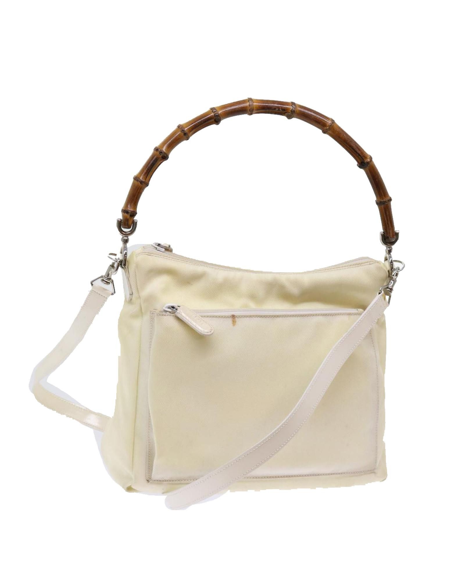 image of Gucci Ecru Synthetic Shoulder Bag With Shoulder Strap, Women's