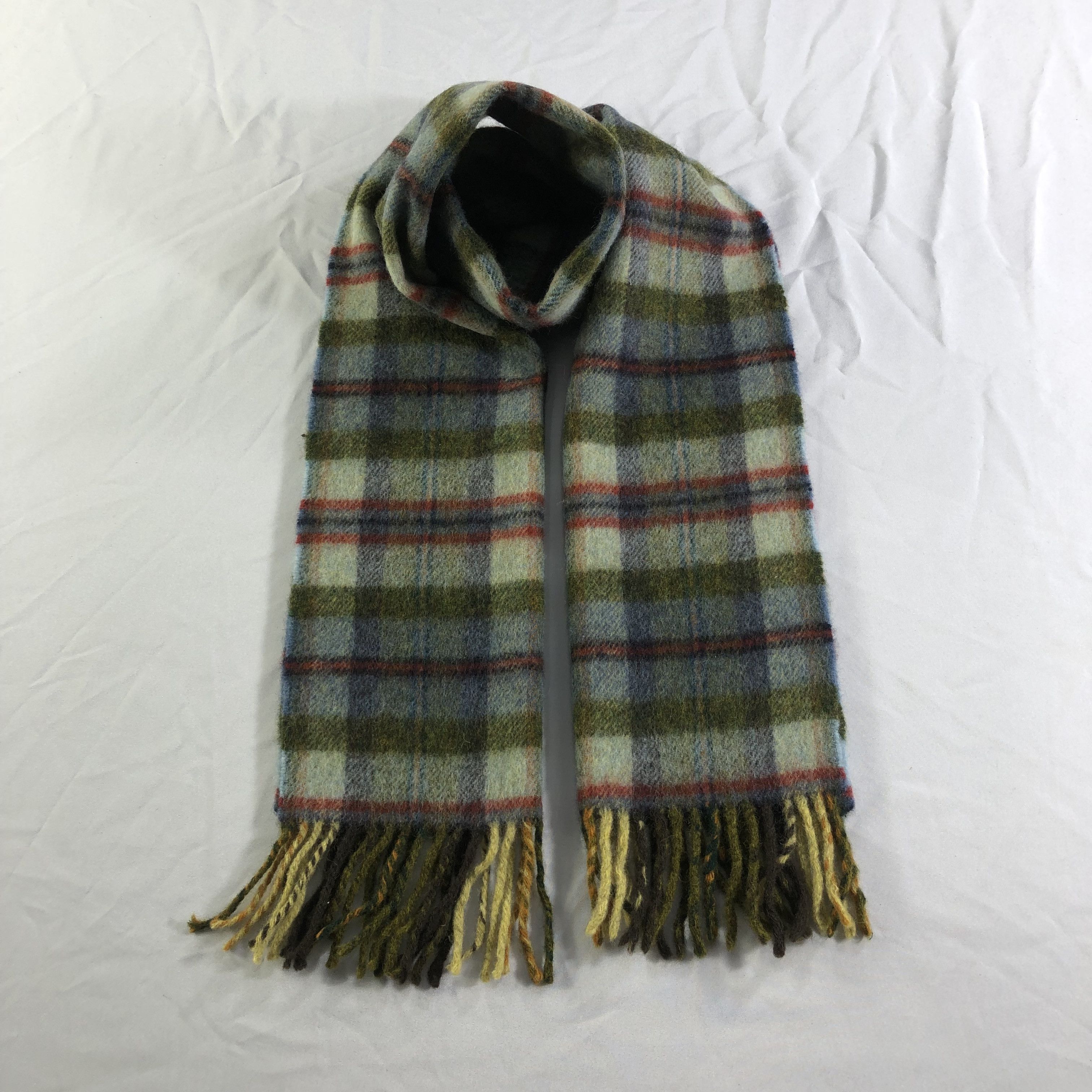 SHIPS Ships Tartan Wool Scarf Muffler Neckwear V2218 Size ONE SIZE - 1 Thumbnail