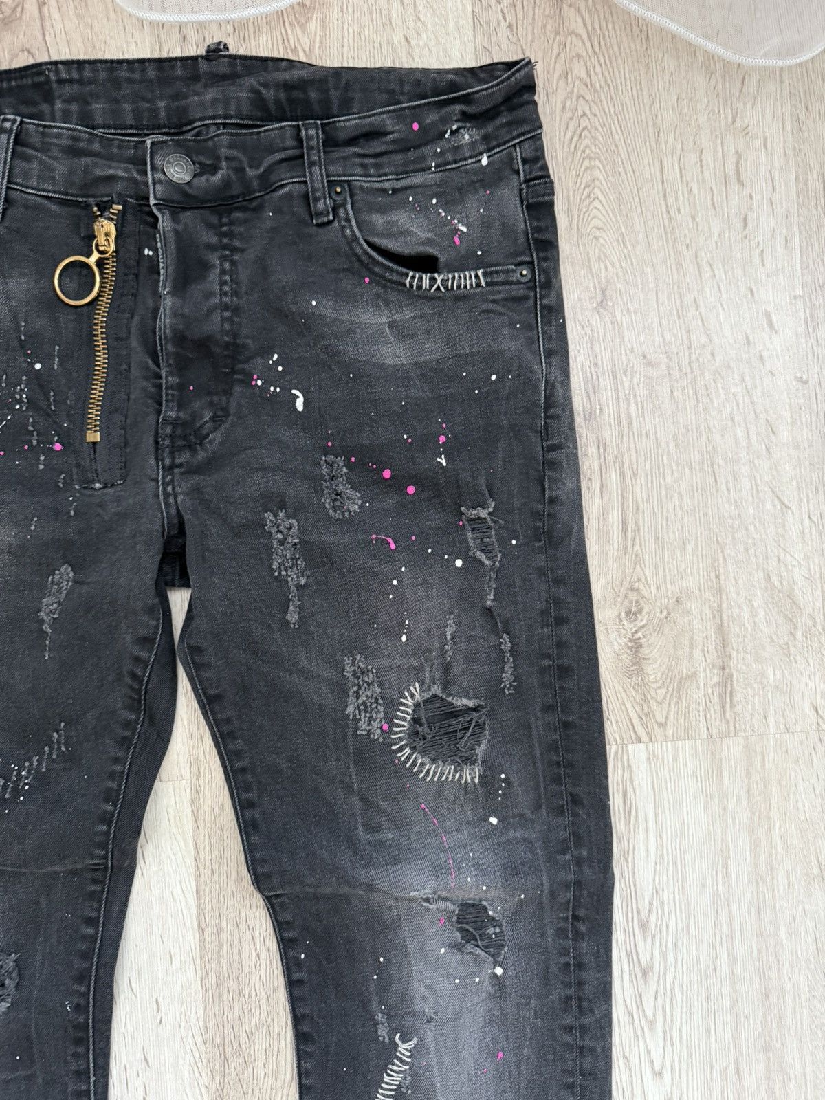 Dsquared2 Dsquared2 Slim Jeans Distressed Paint Splatter Patch Size US 32 / EU 48 - 4 Thumbnail
