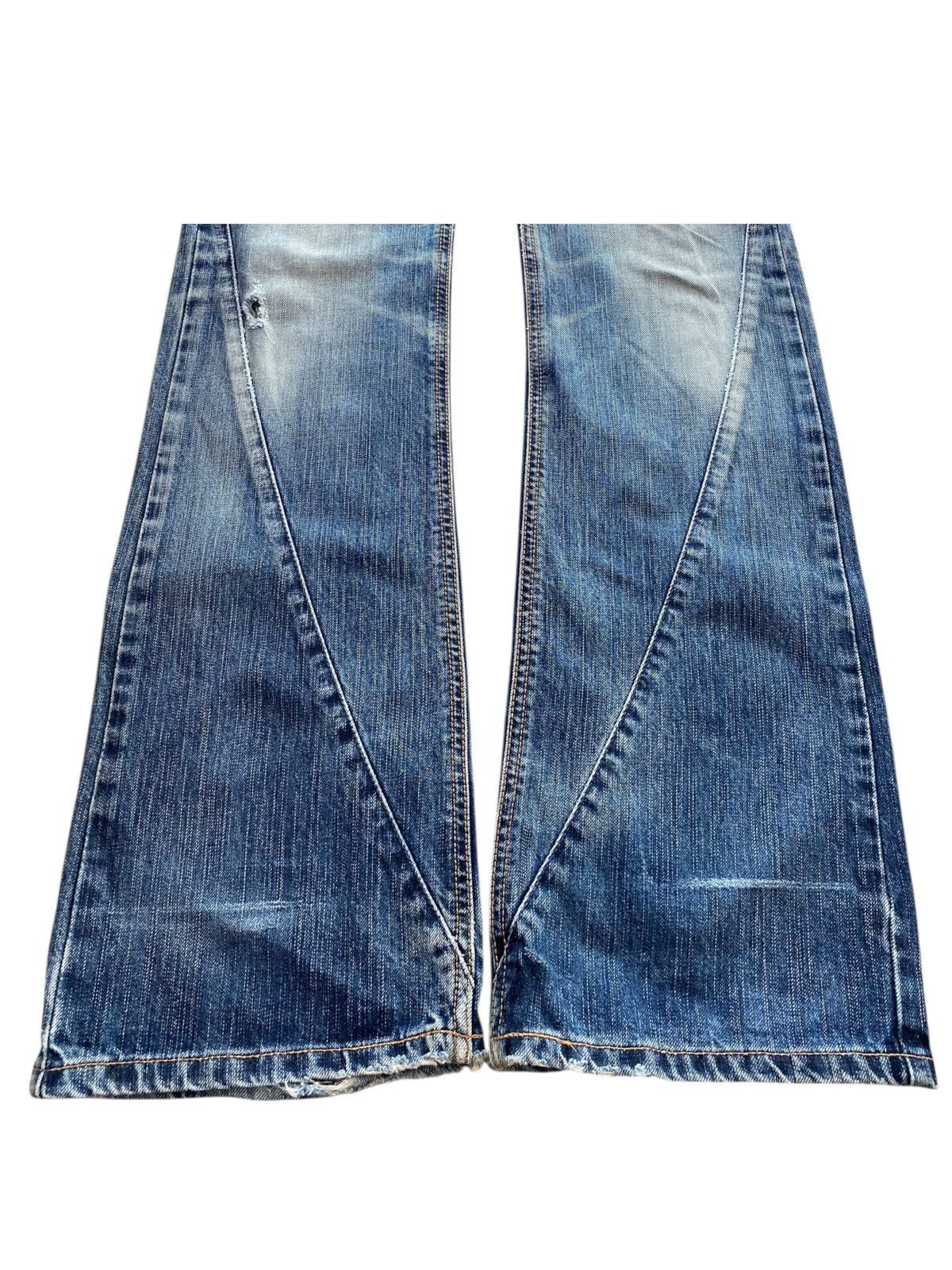 Edwin Edwin Light Blue Wash Style Straight Leg Jeans Size US 31 - 5 Thumbnail