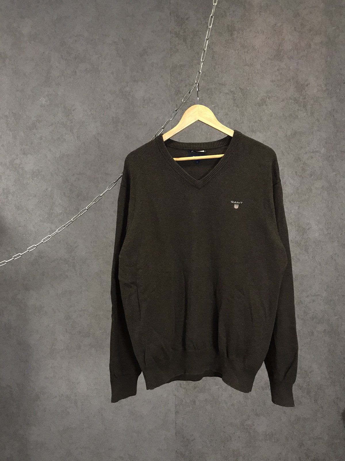 Gant Gant V Neck Sweater Size US L / EU 52-54 / 3 - 1 Thumbnail