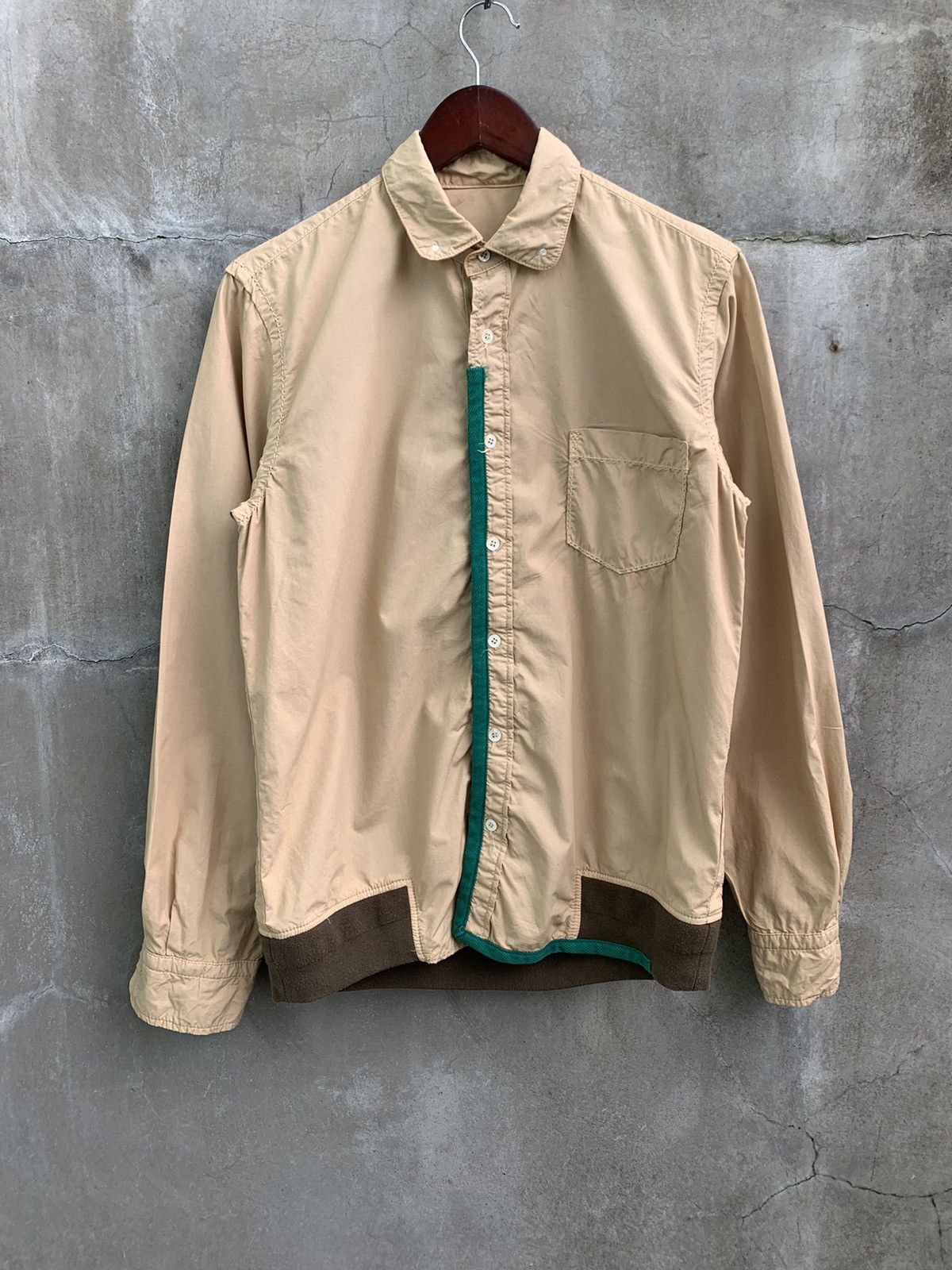 Sacai Reconstructed Button Up Shirt Size US S / EU 44-46 / 1 - 1 Thumbnail