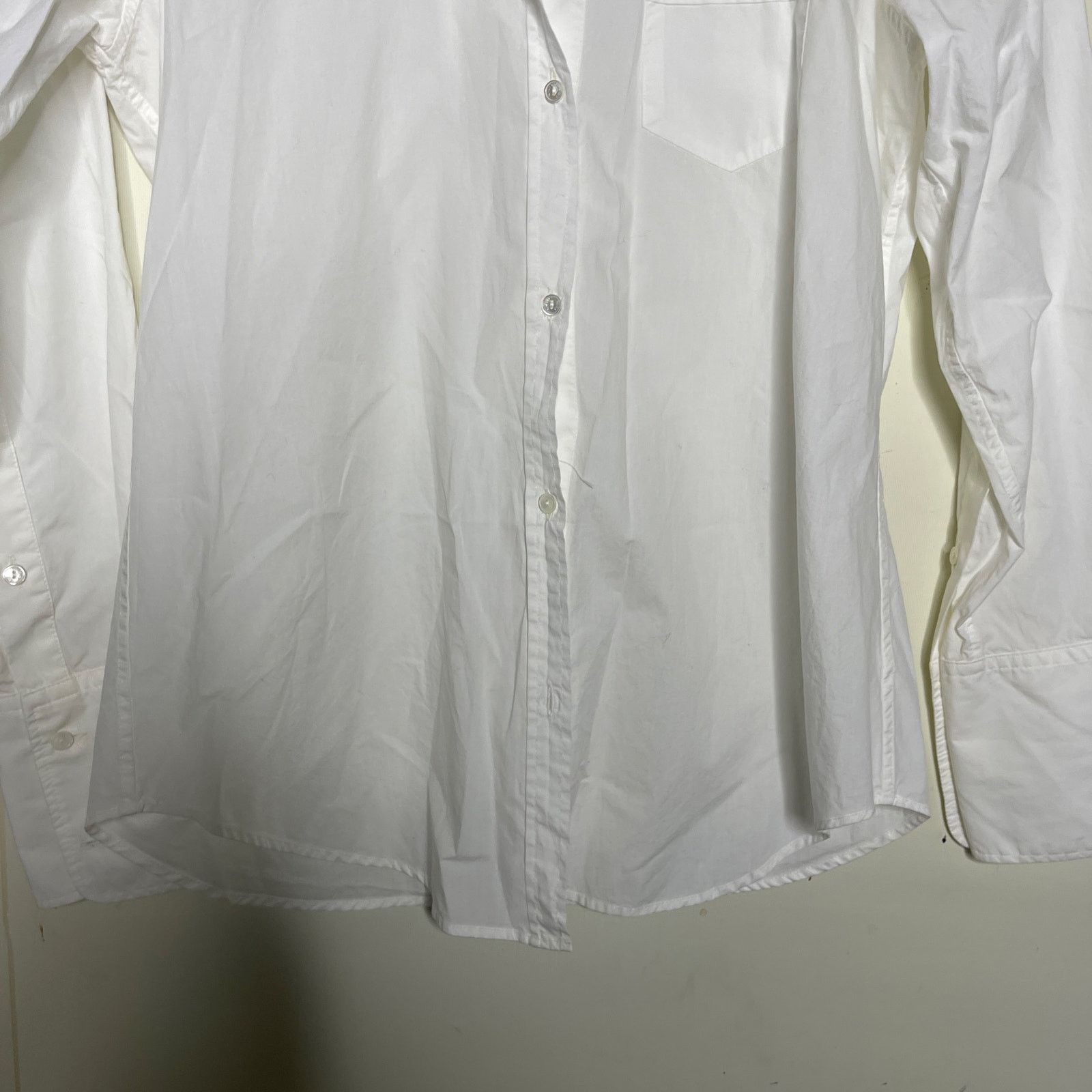 Nili Lotan Nili Lotan white button down cotton blouse sz S Size S / US 4 / IT 40 - 4 Thumbnail