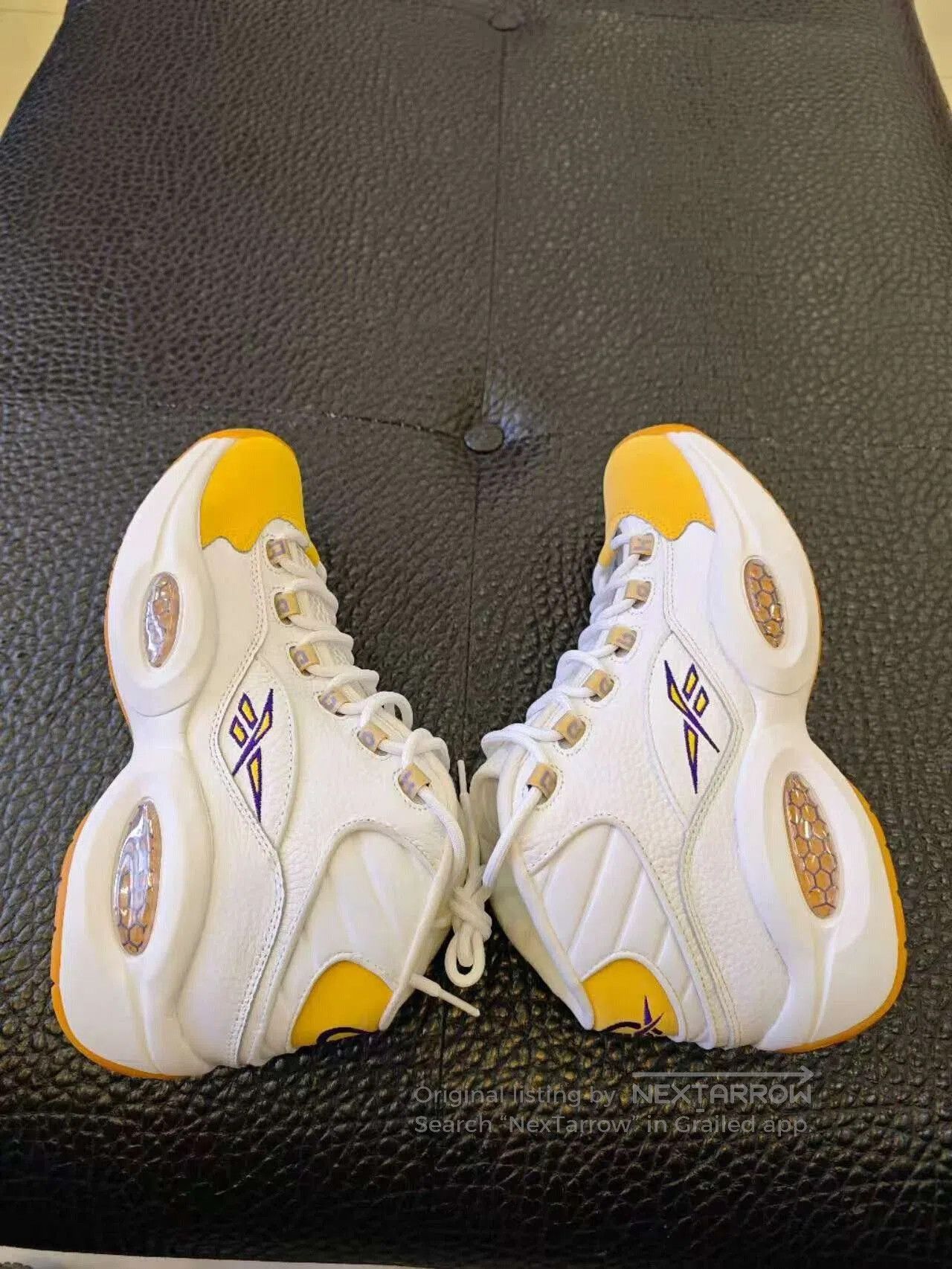Reebok Reebok Question Mid Lakers Basketball Shoes. Size US 10 / EU 43 - 9 Thumbnail