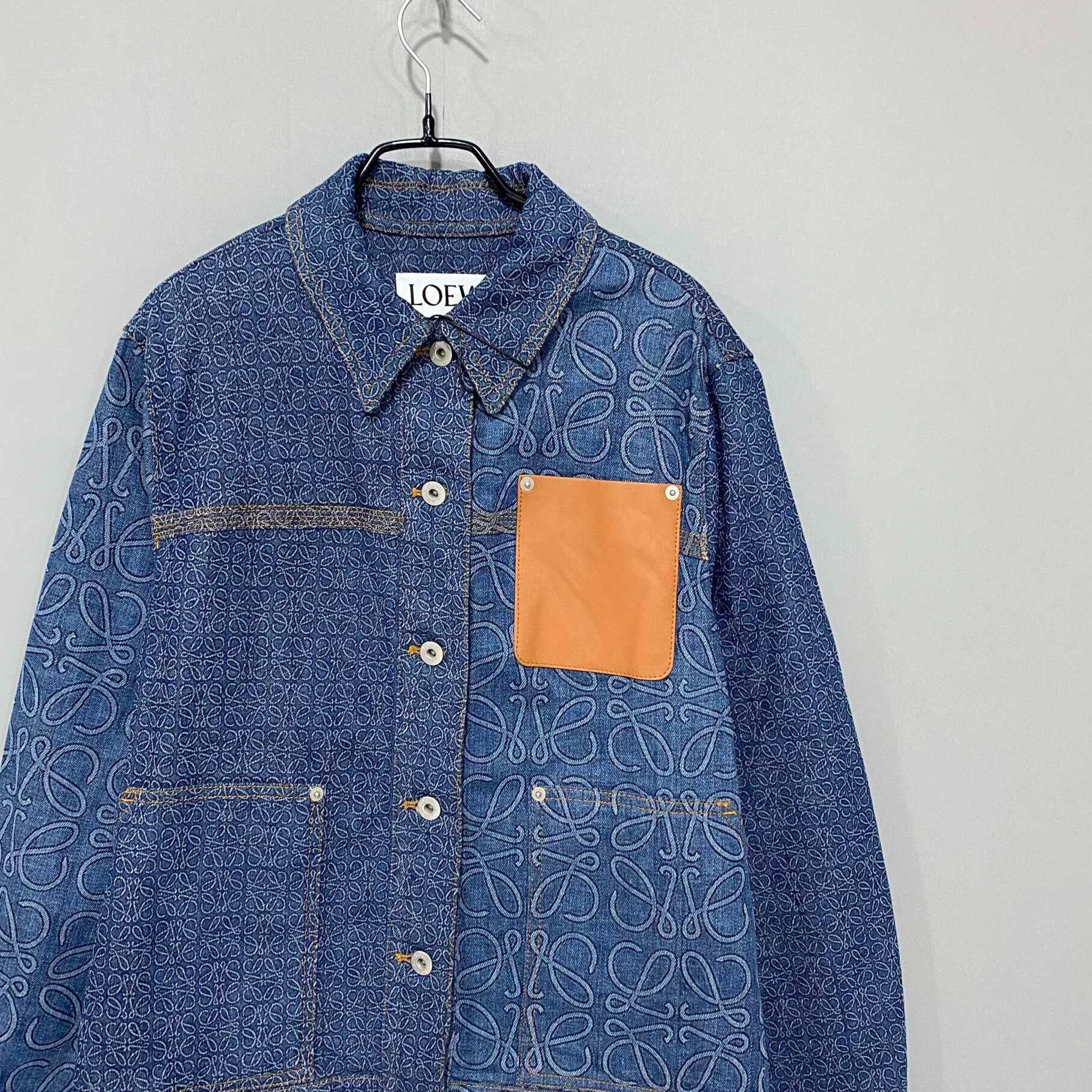 Loewe patterned denim jacket with logo detail Size US S / EU 44-46 / 1 - 2 Thumbnail
