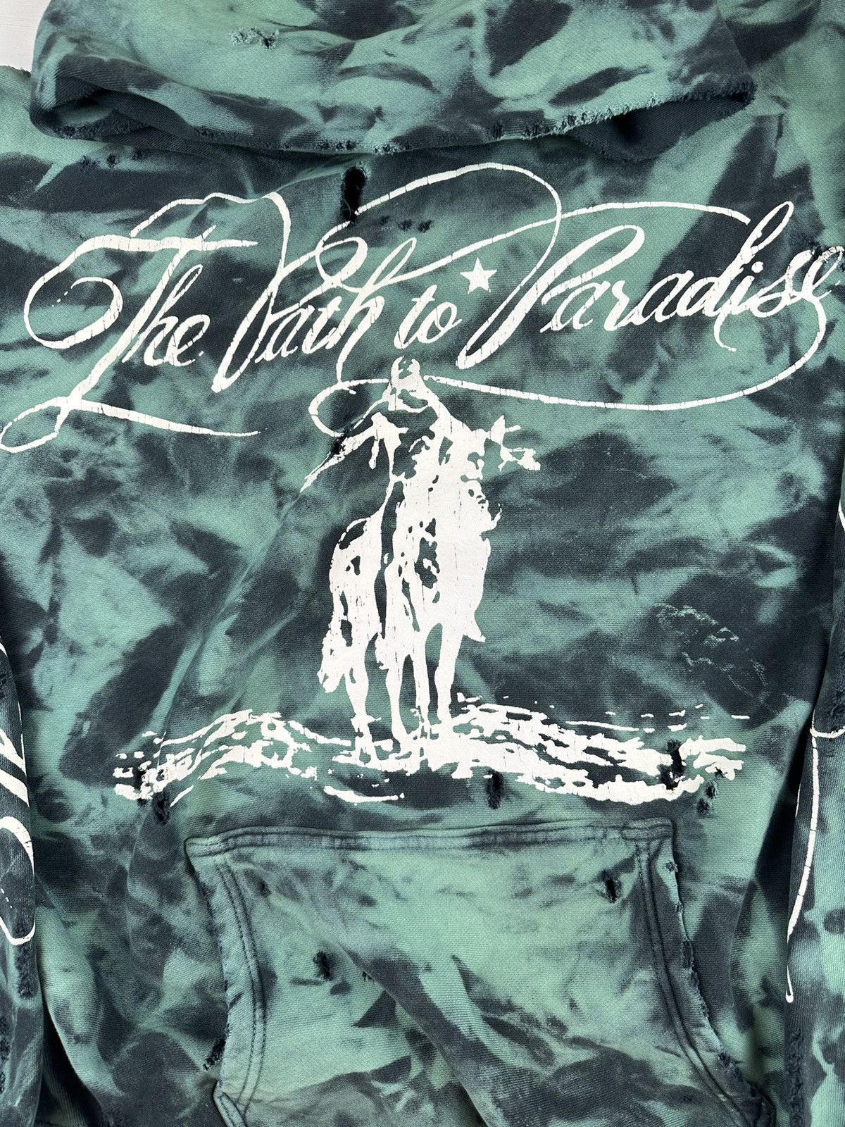HELLSTAR Hellstar Green Marble Paradise Hoodie Size US M / EU 48-50 / 2 - 2 Thumbnail