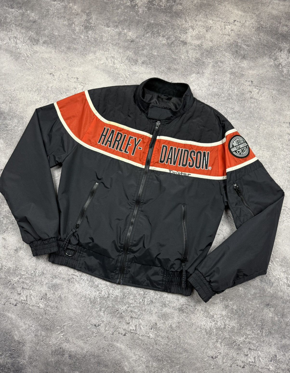 Harley Davidson Vintage Harley Davidson Jacket Big Logo Y2K Made In USA Size US S / EU 44-46 / 1 - 3 Thumbnail