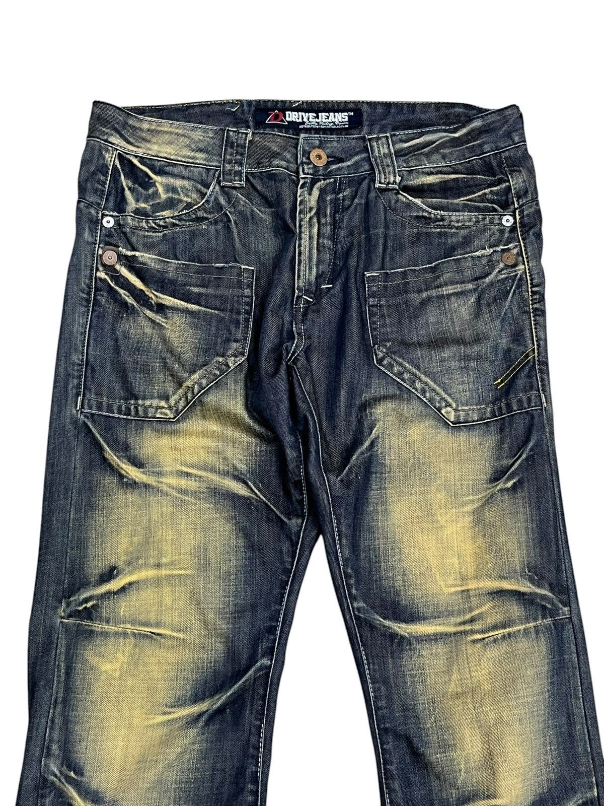 Draggin Jeans Drive Jeans Blake Exotic Vintage Denim Mudwash Clawmark Size US 34 / EU 50 - 4 Thumbnail