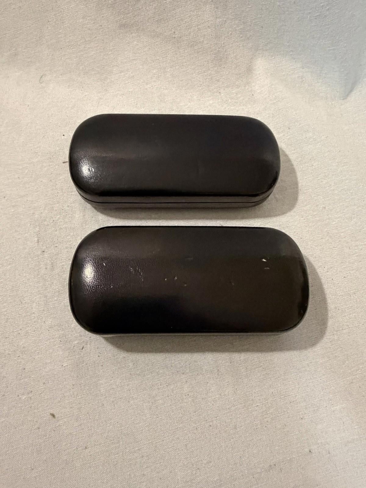 The Unbranded Brand Lot Of 2 Hard Clamshell eyeglass case Black Size ONE SIZE - 1 Thumbnail