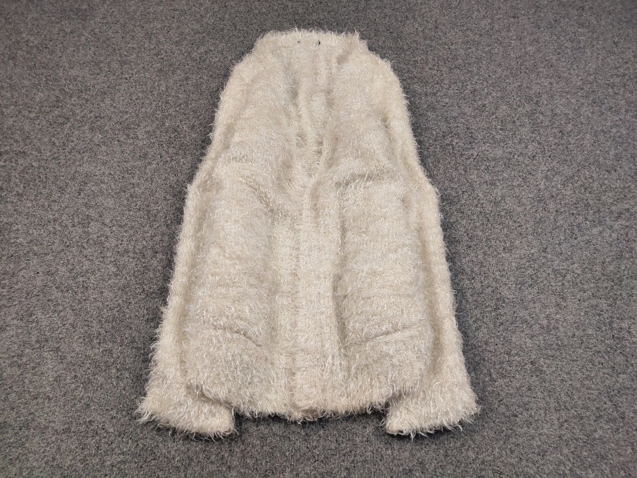 Japanese Brand Vintage Japan Design Mohair fuzzy Cardigan Sweater Y2K Style Size US L / EU 52-54 / 3 - 2 Thumbnail