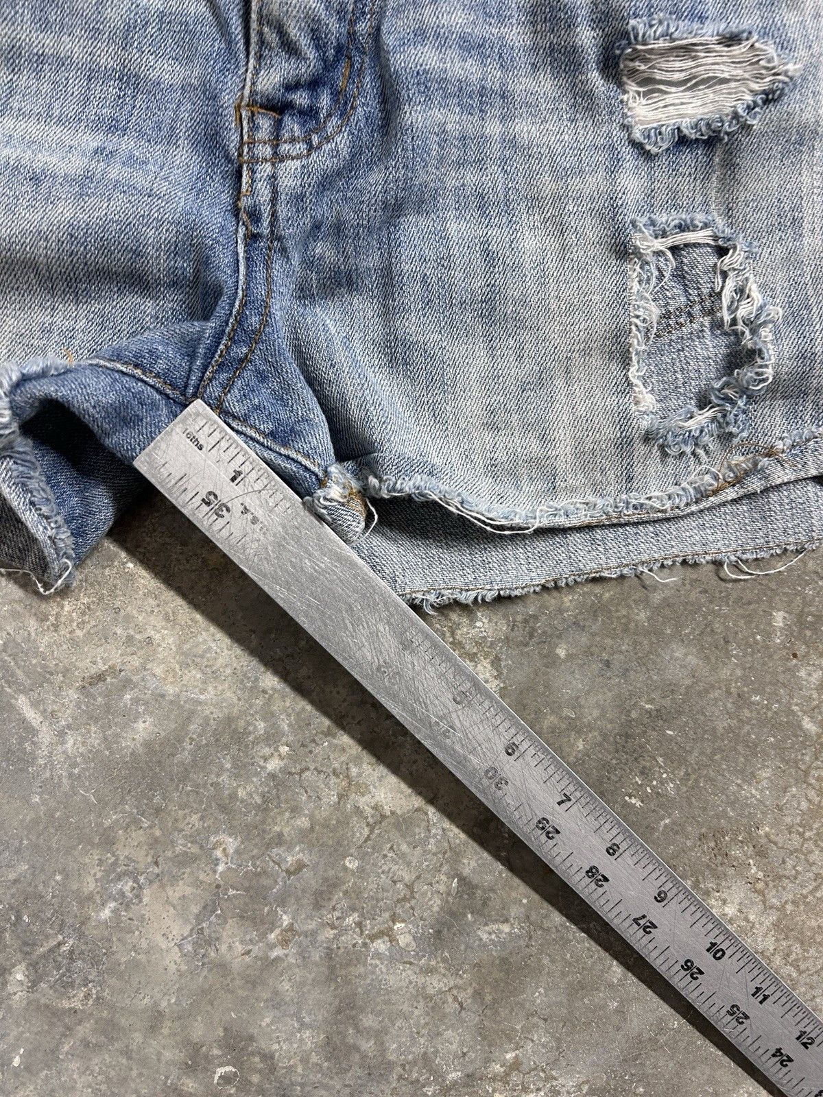 Other Eunina Denim Short Shorts Sexy Boyfriend Size 5 Womens Size 29" - 7 Thumbnail