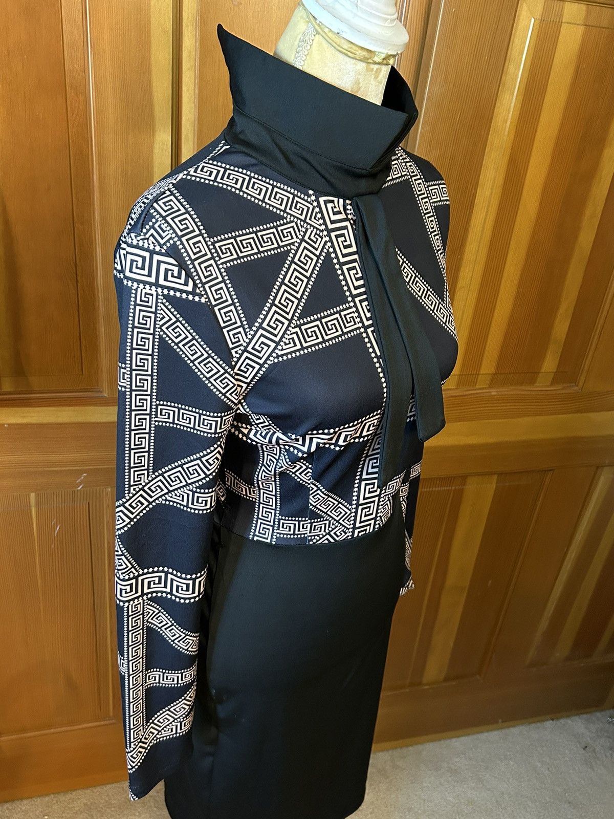 Designer × Other NWT, Lavishly Paris Women’s Sirianni V-Neck Midi Dress. Size M / US 6-8 / IT 42-44 - 8 Thumbnail