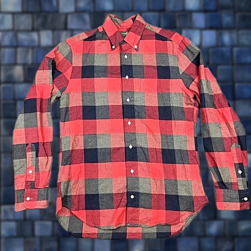Vintage Gitman Bros Shirt Mens Medium Red Plaid Flannel Long Sleeve Button Up Casual Vintage Size US M / EU 48-50 / 2 - 1 Thumbnail