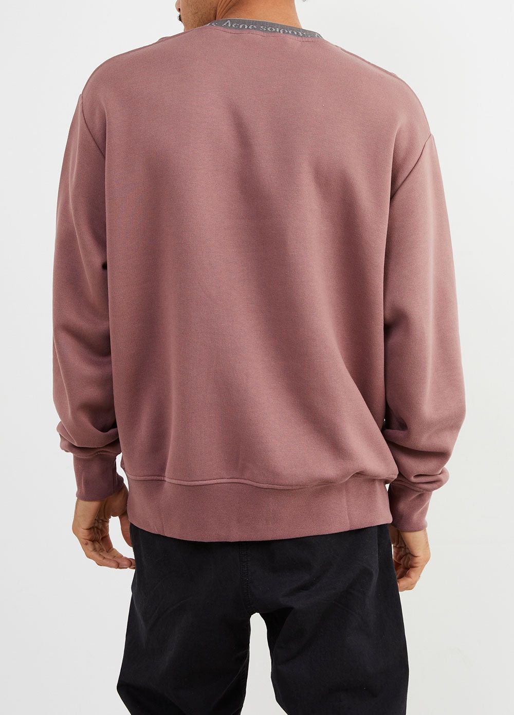 Acne Studios Acne Studios Logo Rib Oversized Fit Sweatshirt Mauve Purple Size US M / EU 48-50 / 2 - 5 Thumbnail