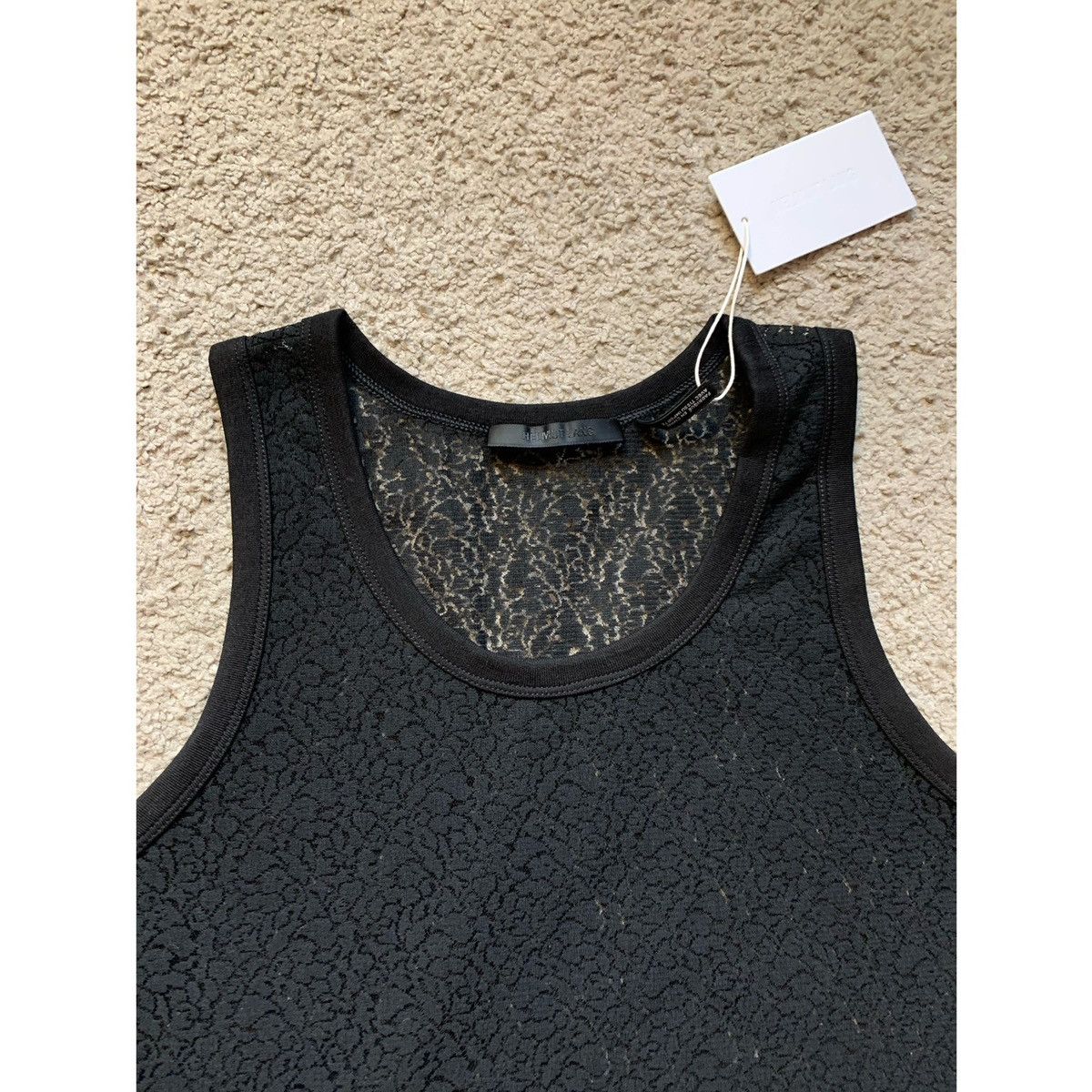 Helmut Lang HELMUT LANG BLACK LACE TANK TOP Size US M / EU 48-50 / 2 - 16 Thumbnail