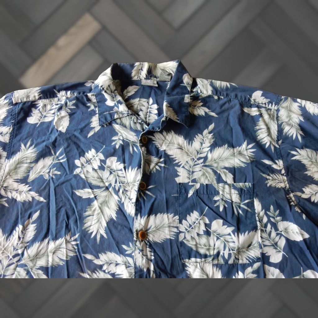 Ocean Pacific VINTAGE Ocean Pacific Men's Hawaiian Shirt Short Sleeve Floral 2XL Blue Summer Weekend Beach Size US XXL / EU 58 / 5 - 1 Thumbnail
