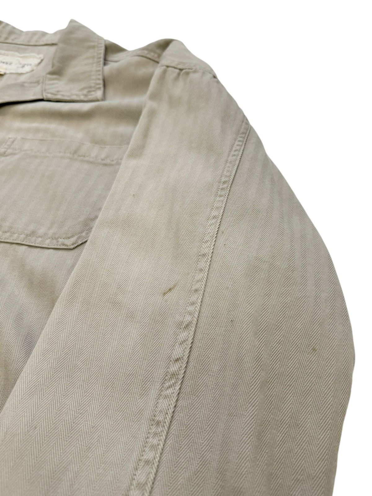 Greg Lauren Herringbone Silk Work Cargo Jacket Size US L / EU 52-54 / 3 - 9 Thumbnail