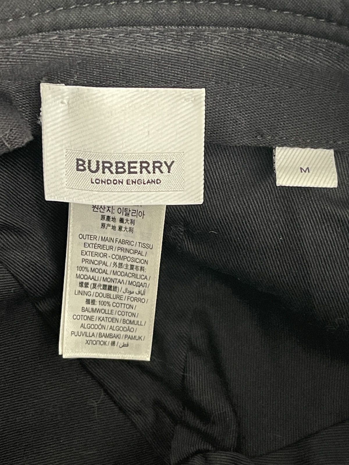 Burberry STEAL! Burberry Logo Appliqué Reconstructed Baseball Hat Size ONE SIZE - 8 Thumbnail
