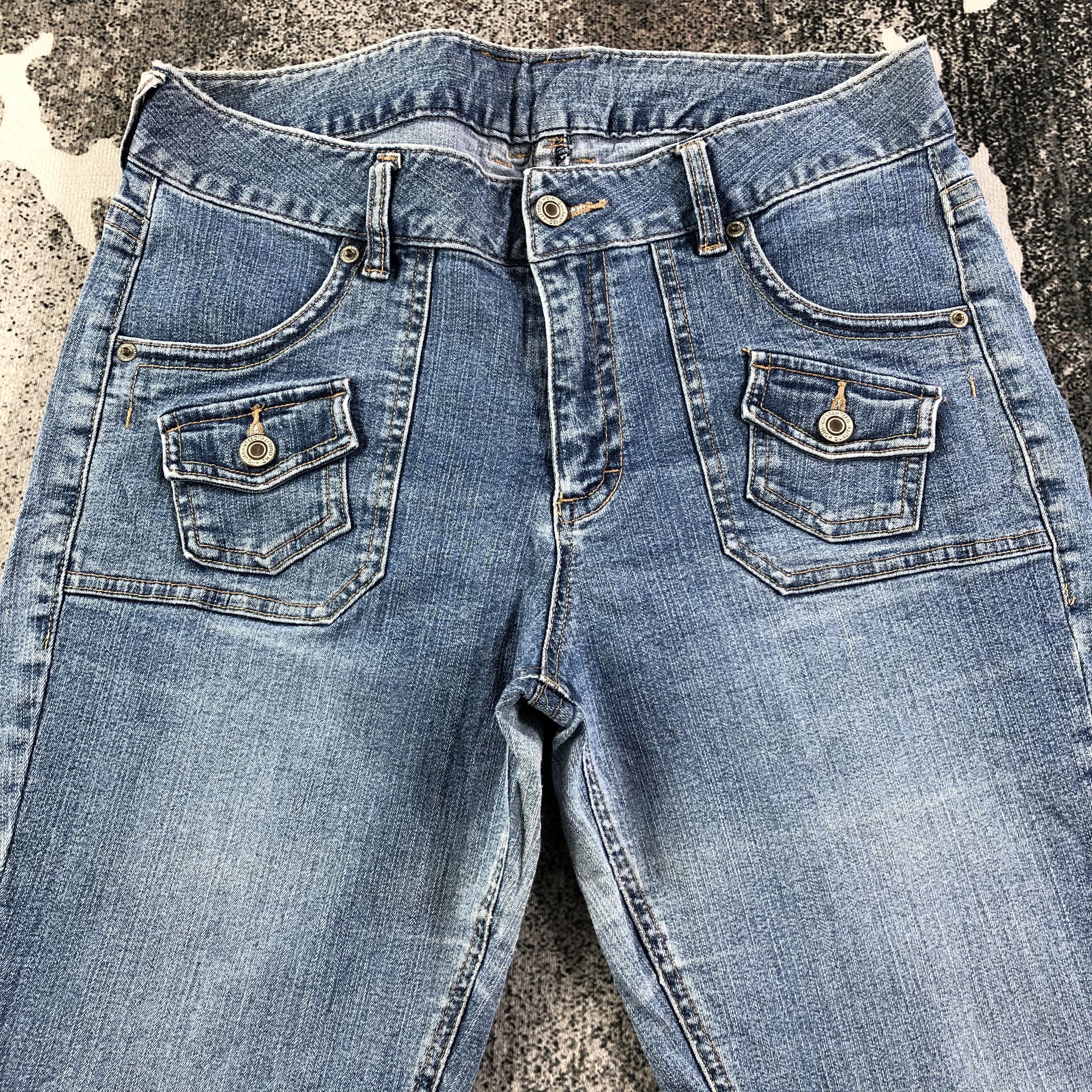 Japanese Brand Japanese Brand Bush Pants Jeans Flare Denim KJ1657 Size 33" - 3 Thumbnail