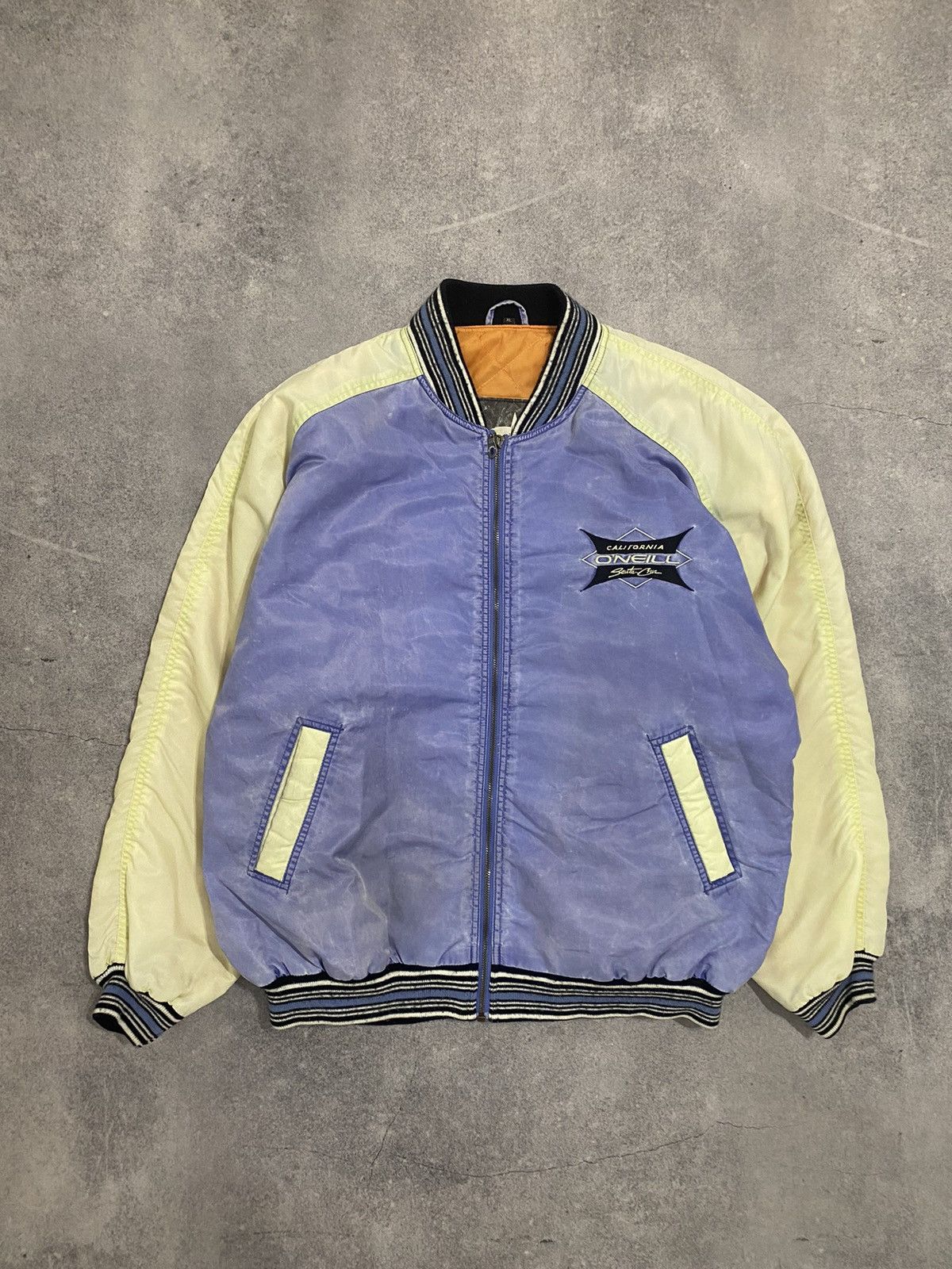 O'Neill × Vintage Vintage 90s O’Neill Santa Cruz California Bomber Jacket Size US XL / EU 56 / 4 - 3 Thumbnail