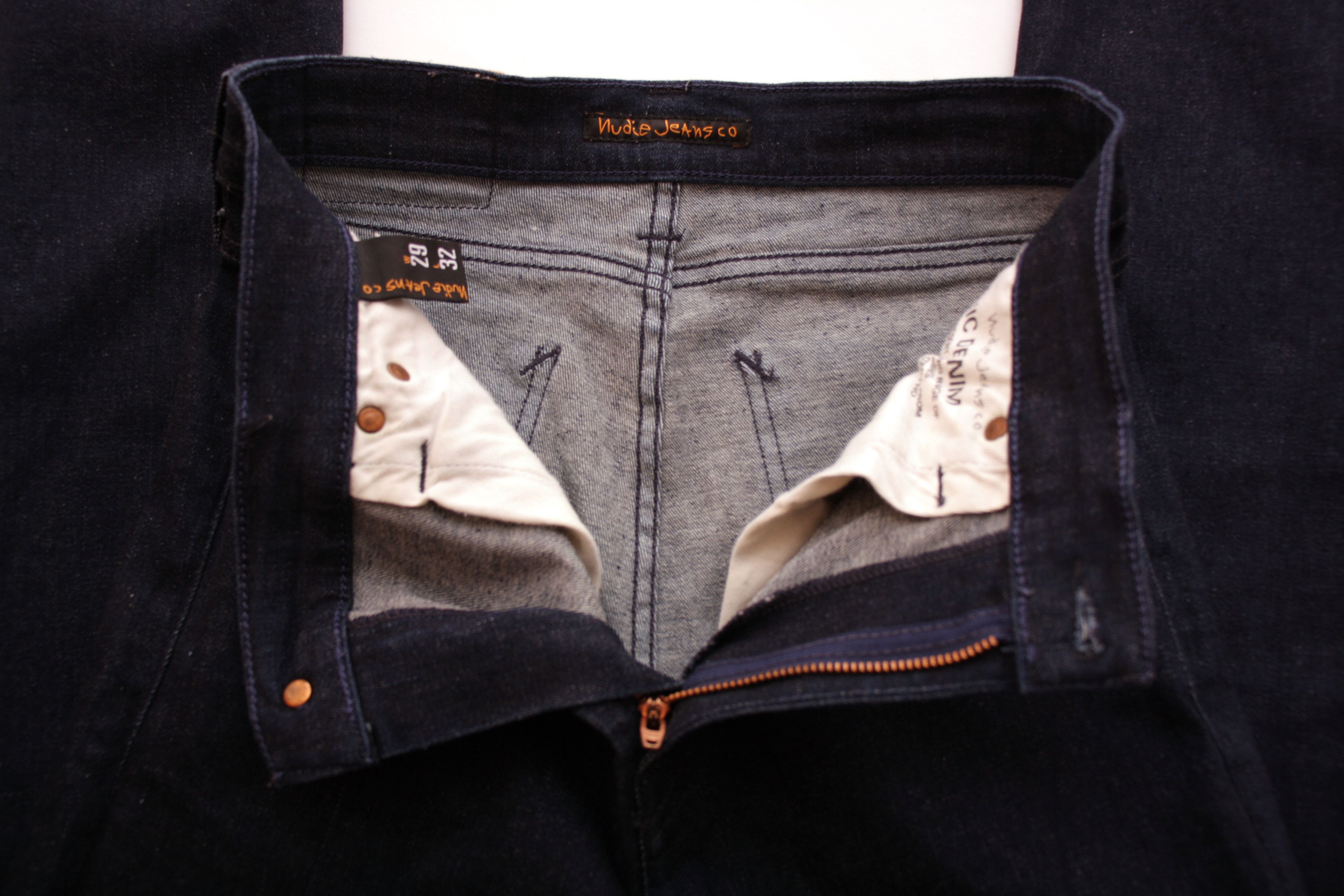 Nudie Jeans Nudie HIGH-KAI Jeans W29 L32 Recycle Dry Navy Organic Skinny Size US 29 - 6 Thumbnail