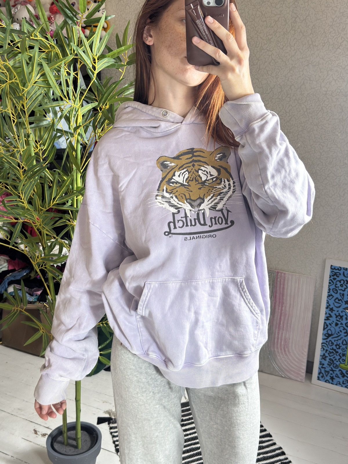 Von Dutch VON DUTCH TIGER TIE DYE WASHED OVERSIZED HOODIE Size US M / EU 48-50 / 2 - 2 Thumbnail