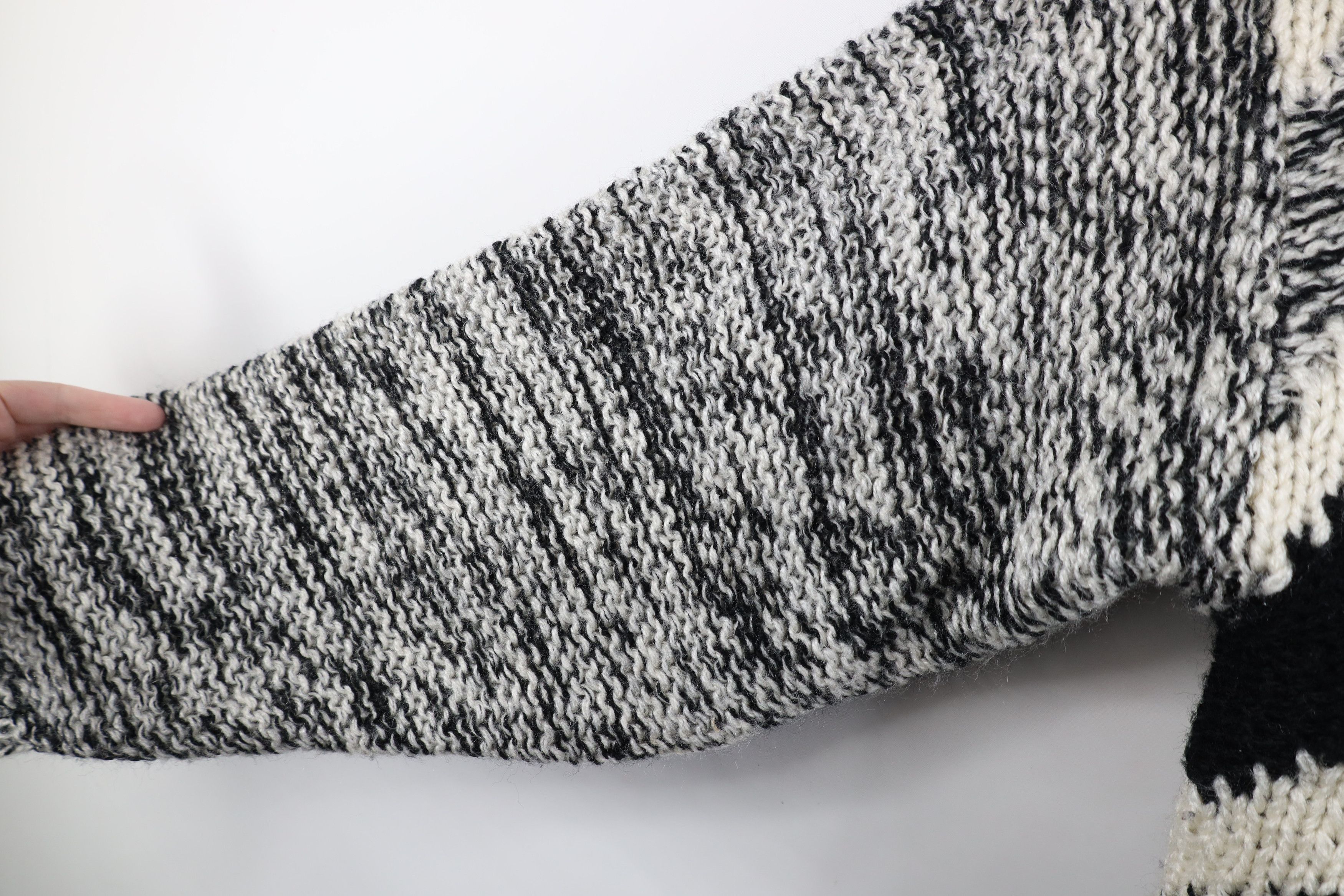 Vintage Vintage 90s Streetwear Ribbed Crochet Knit Crewneck Sweater Size US M / EU 48-50 / 2 - 6 Thumbnail