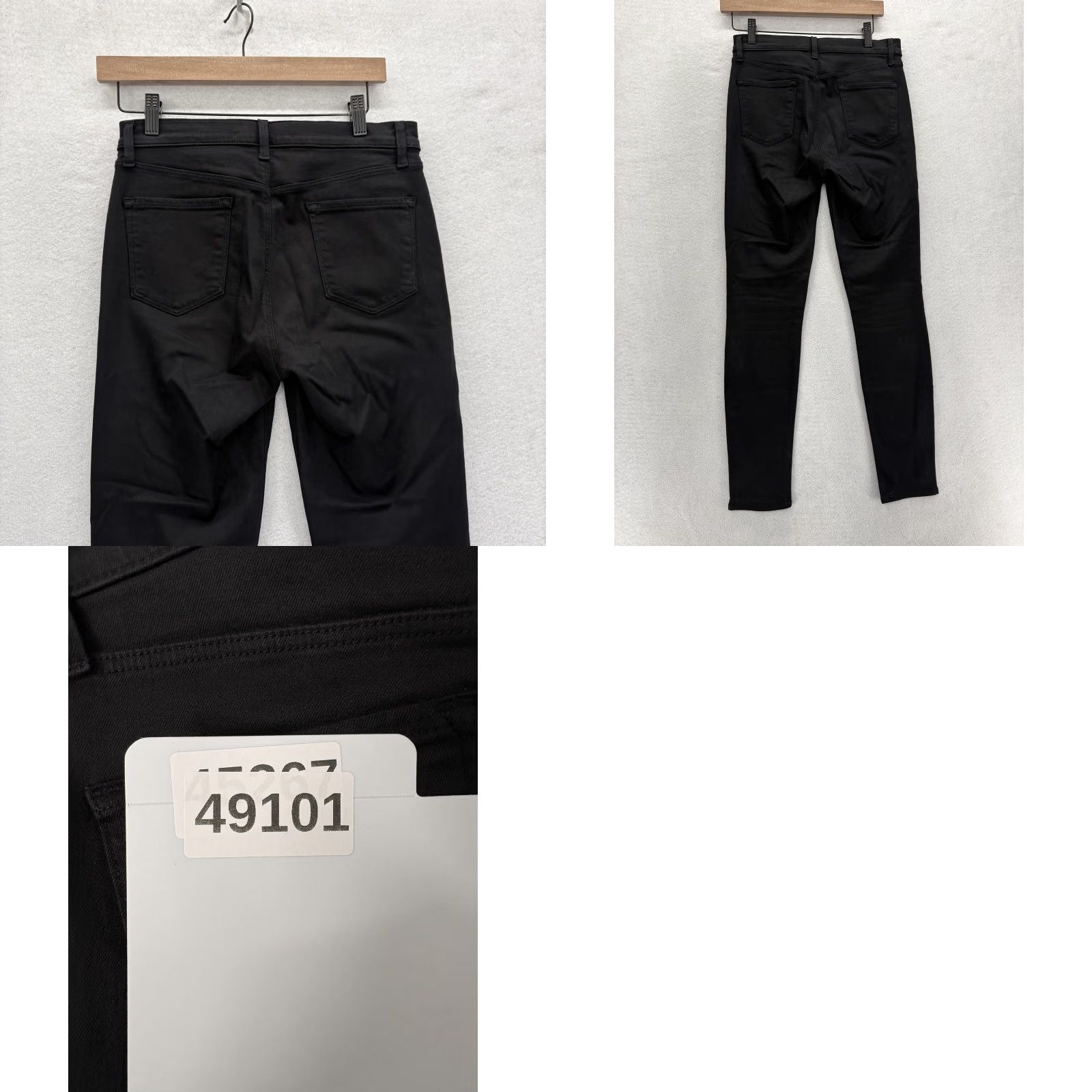 J Brand J Brand Maria High Rise Skinny Jeans Womens 27 Black Stretch Denim Slim Preppy Size 27" / US 4 / IT 40 - 9 Thumbnail