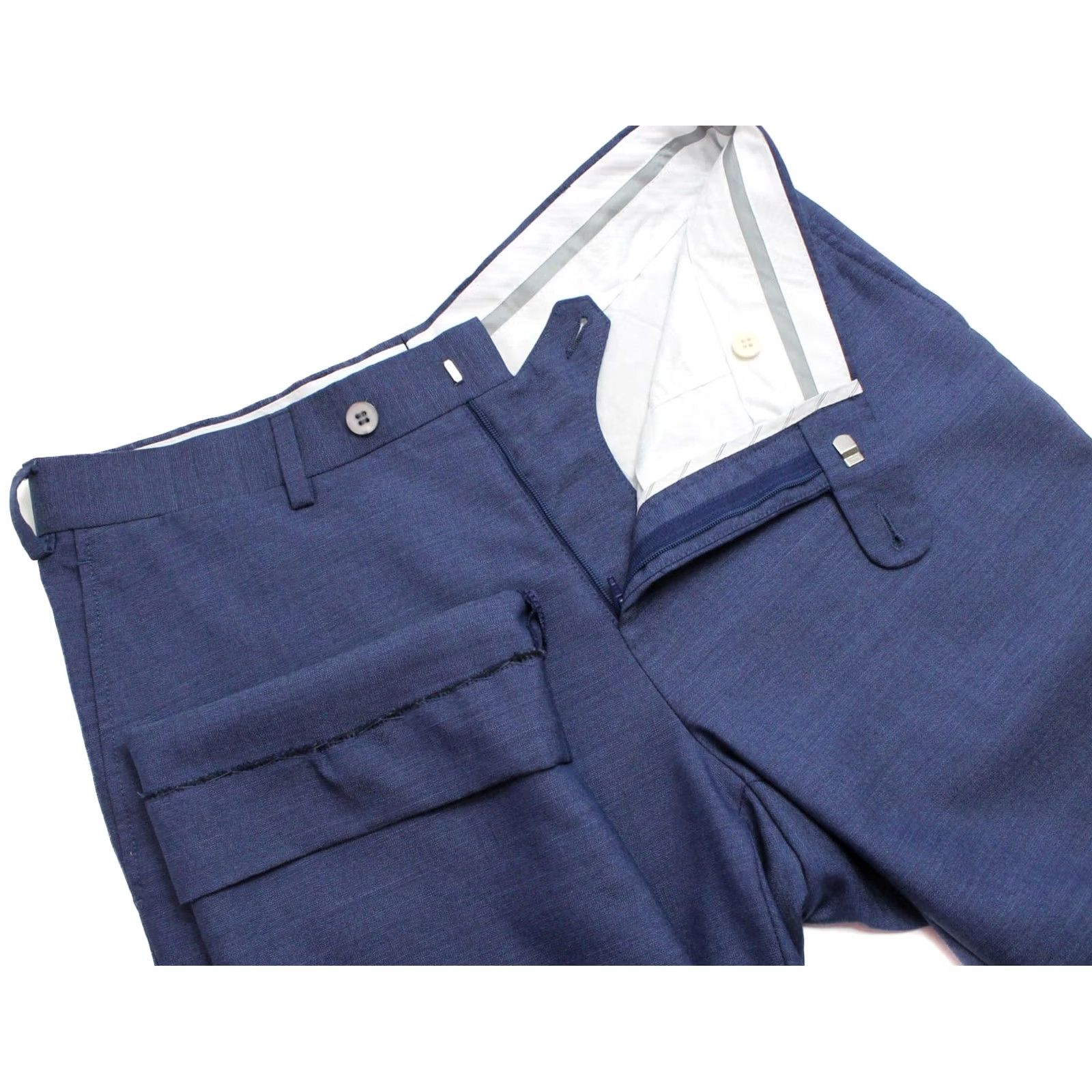 Suitsupply Suitsupply Suit Mens UK 36 / W30 Blue Brescia Int Trousers Men Wool Pleated Size US 36 / EU 52 - 4 Thumbnail
