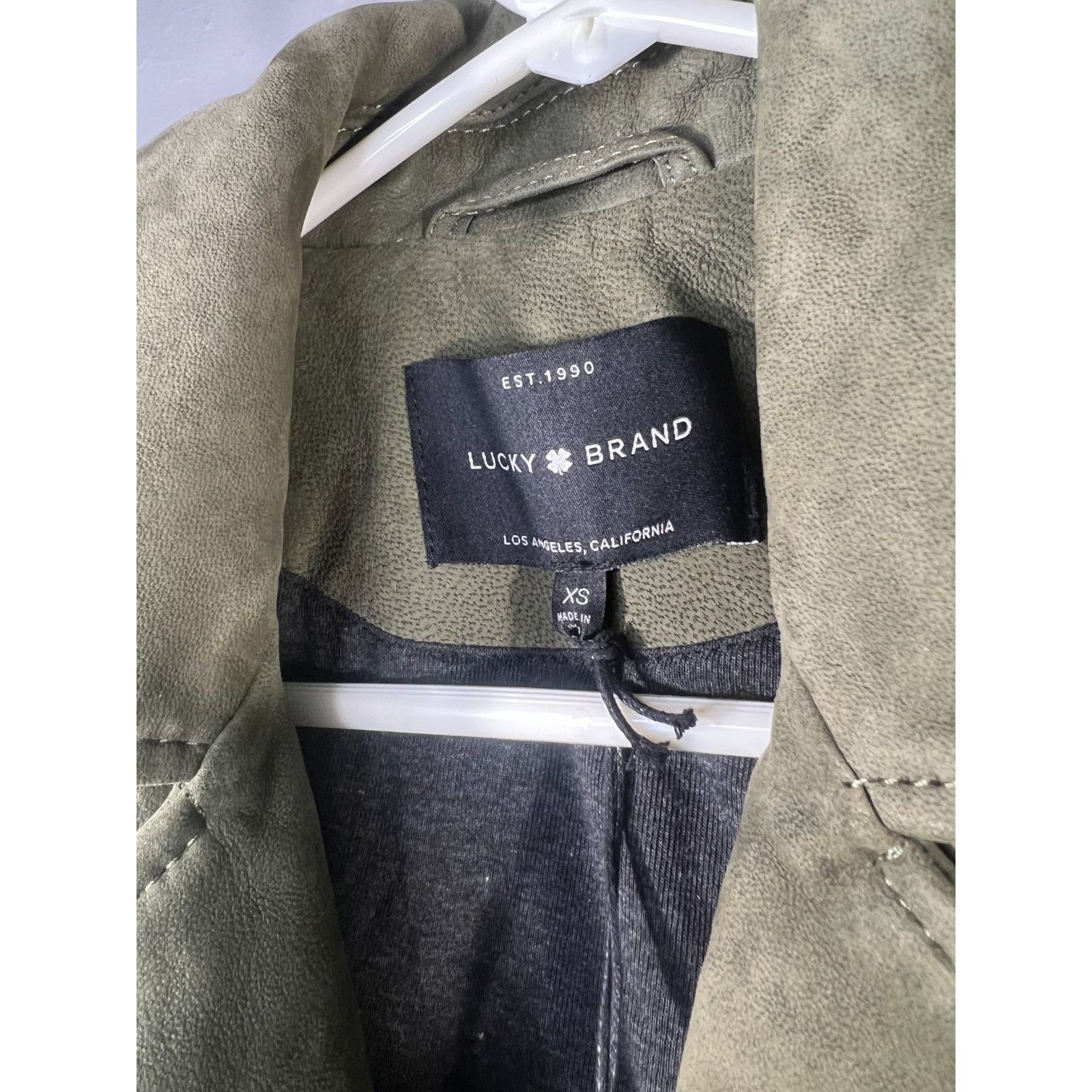 Lucky Brand Lucky Brand Women's XS Suede Moto Jacket Lamb Leather Super Size XS / US 0-2 / IT 36-38 - 6 Thumbnail