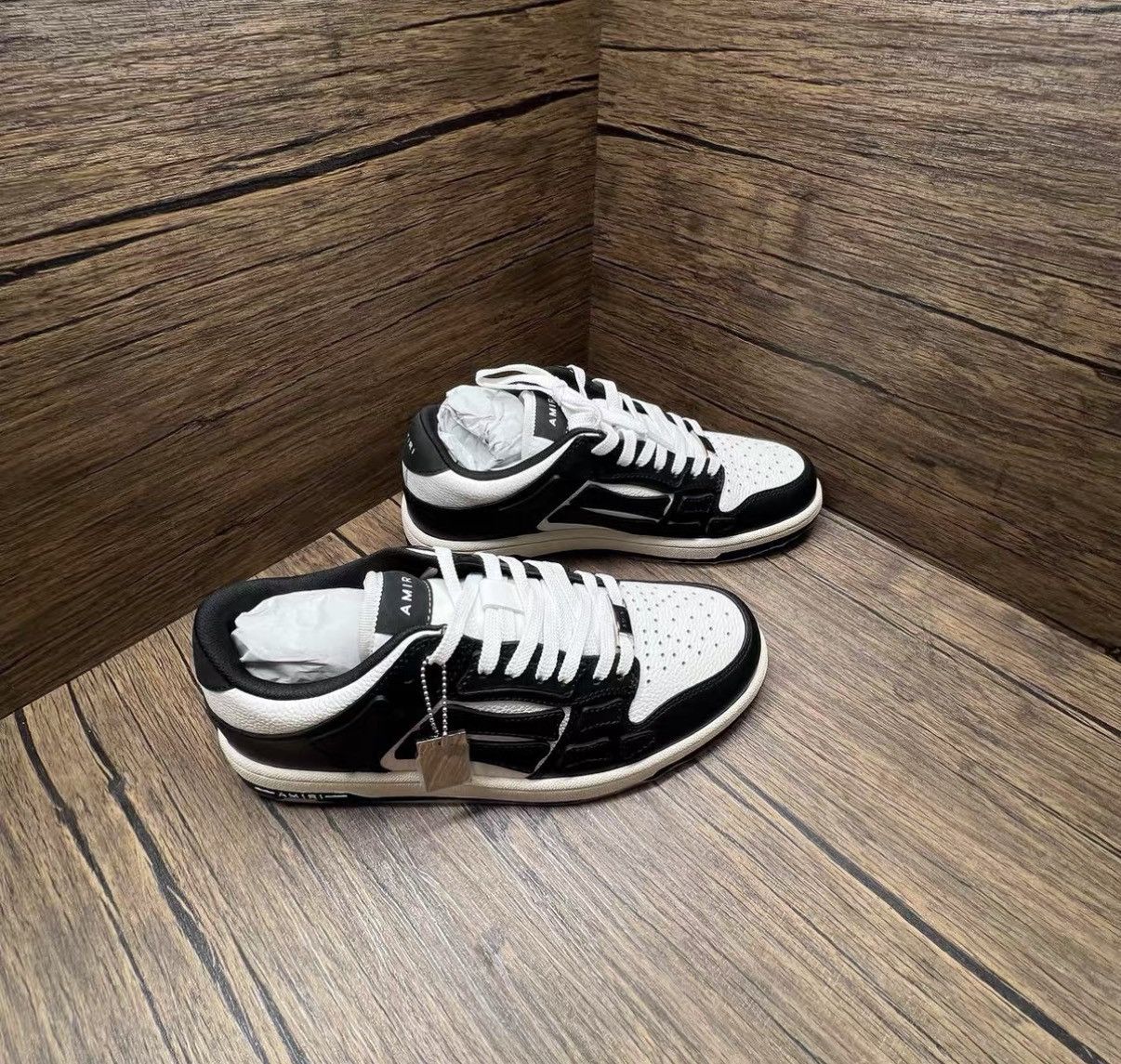 Amiri Amiri Black & White Sneakers J41 Size US 7 / EU 40 - 4 Thumbnail