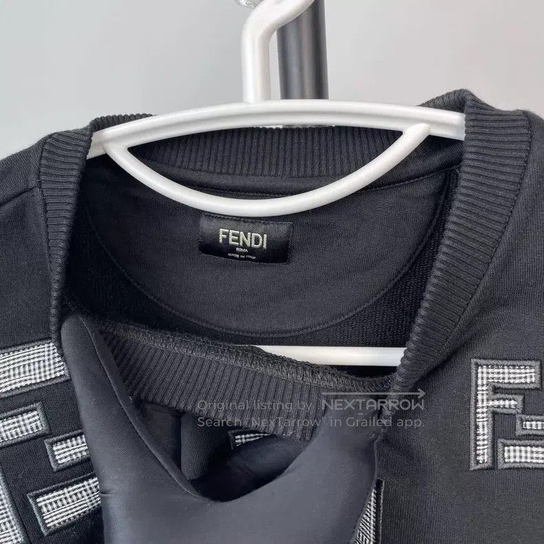 Fendi Fendi Black Double F Logo Sweatshirt Size US M / EU 48-50 / 2 - 6 Thumbnail