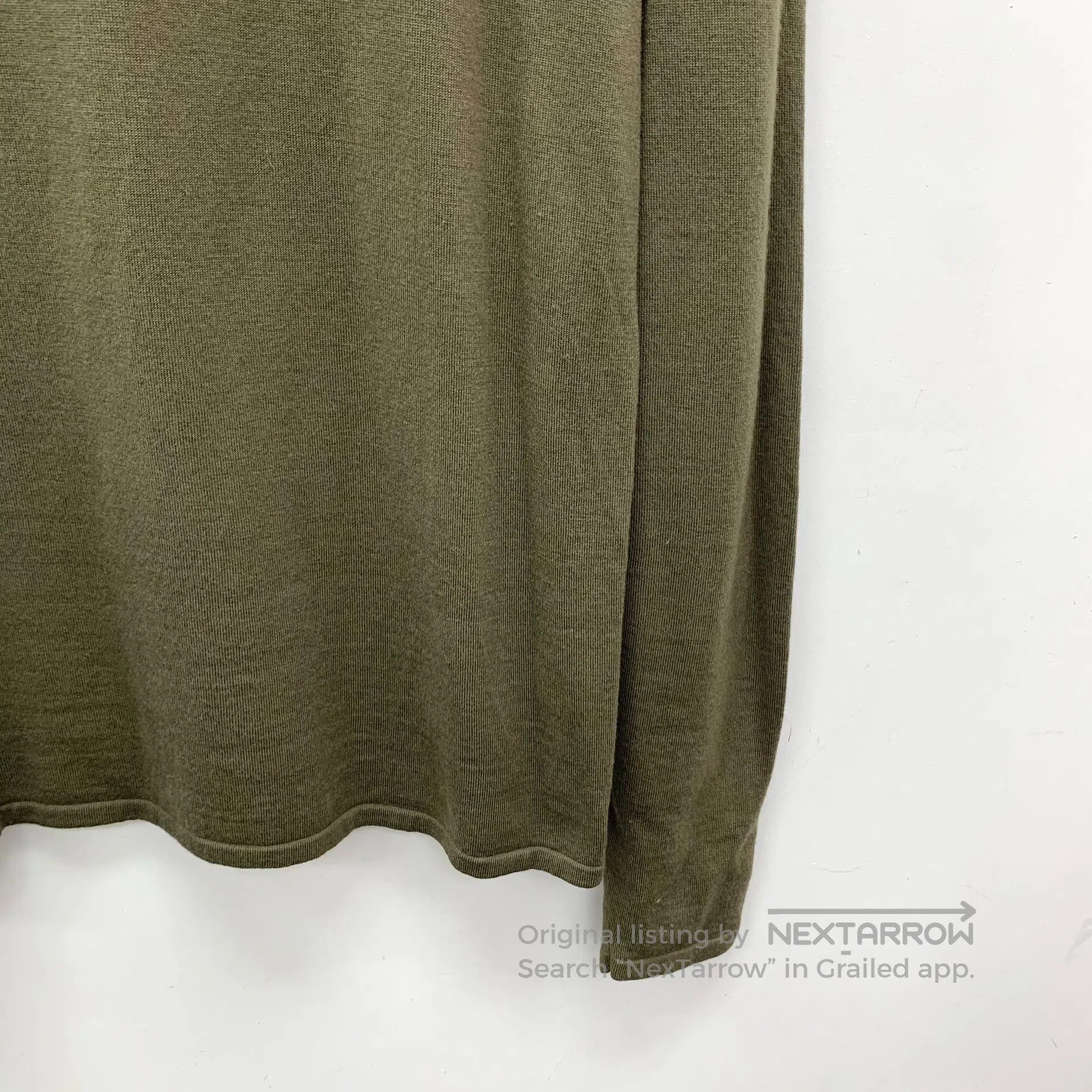 Polo Ralph Lauren Ralph Lauren Military Green Leather Patch Wool Round Neck Size US M / EU 48-50 / 2 - 4 Thumbnail