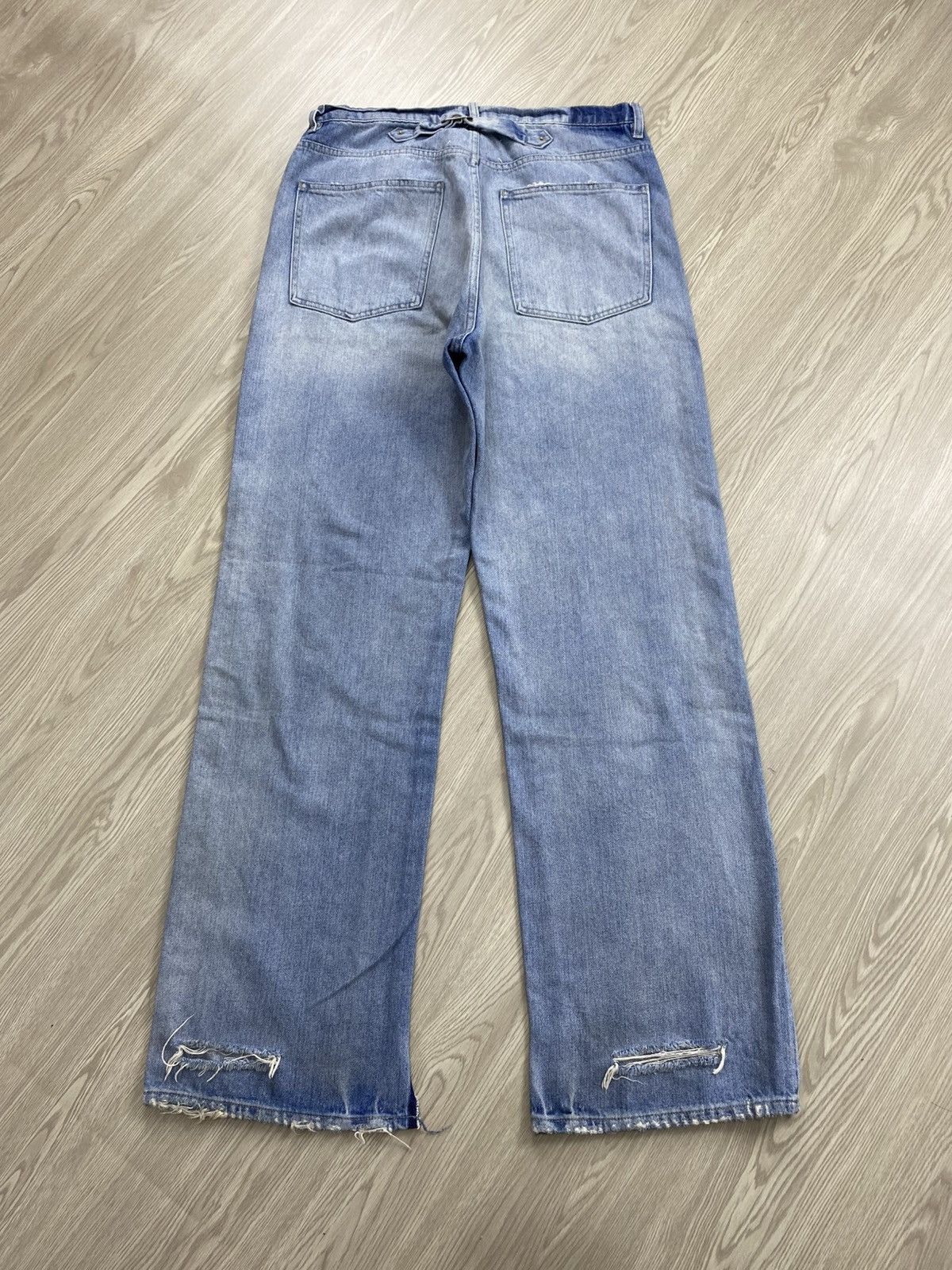 Maison Margiela Maison Margiela Paris Distressed Wide Pants Size US 32 / EU 48 - 22 Thumbnail
