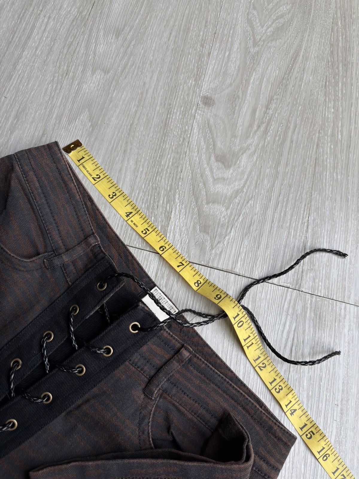Japanese Brand KEZEX lace up flare pants Size US 26 / EU 42 - 6 Thumbnail