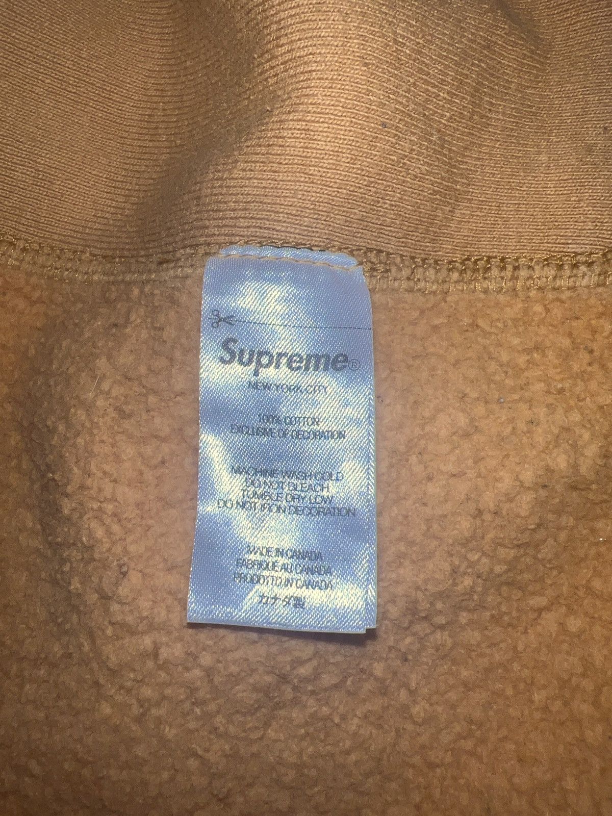 Supreme Mustard Hoodie