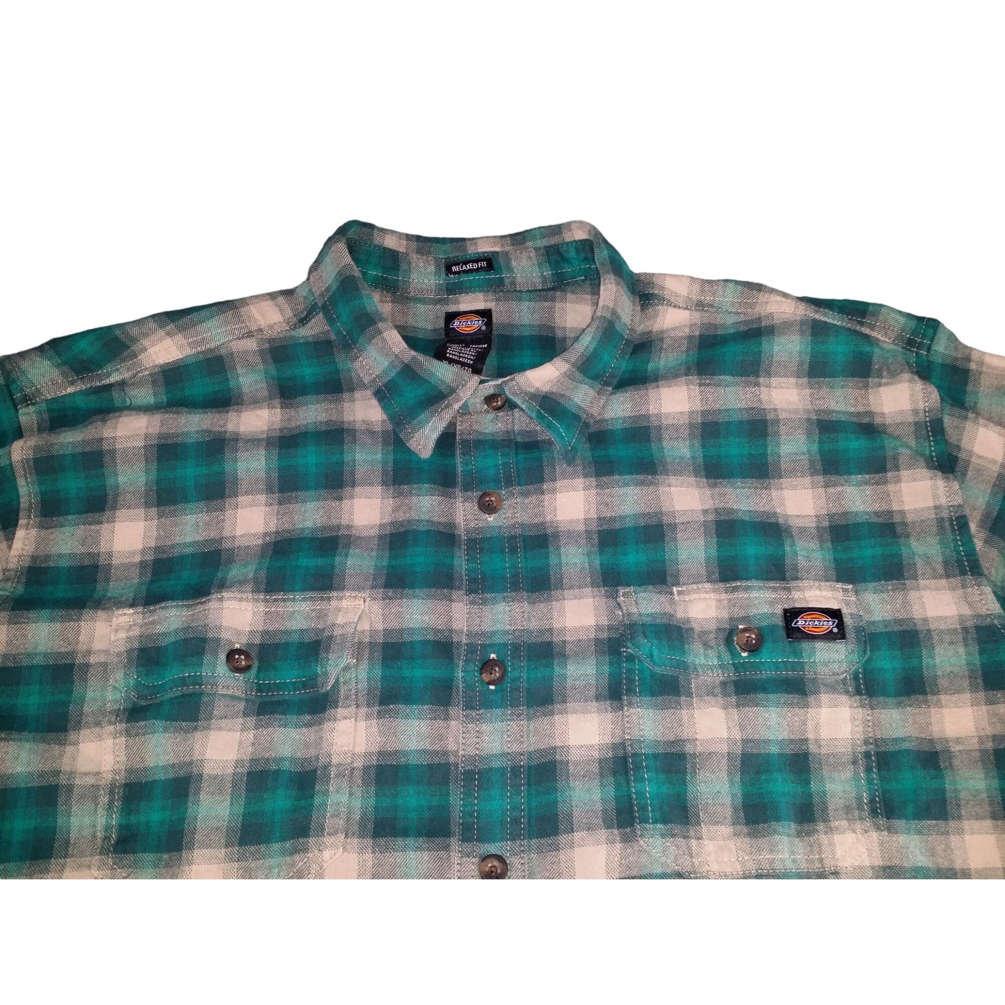Dickies Dickies Plaid Button Up Shirt Men Sz XL Relaxed Fit Classic Size US XL / EU 56 / 4 - 2 Thumbnail