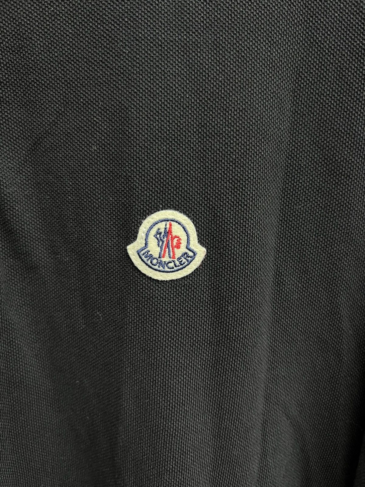 Moncler Moncler Black Polo Longsleeve Size US XXL / EU 58 / 5 - 5 Thumbnail