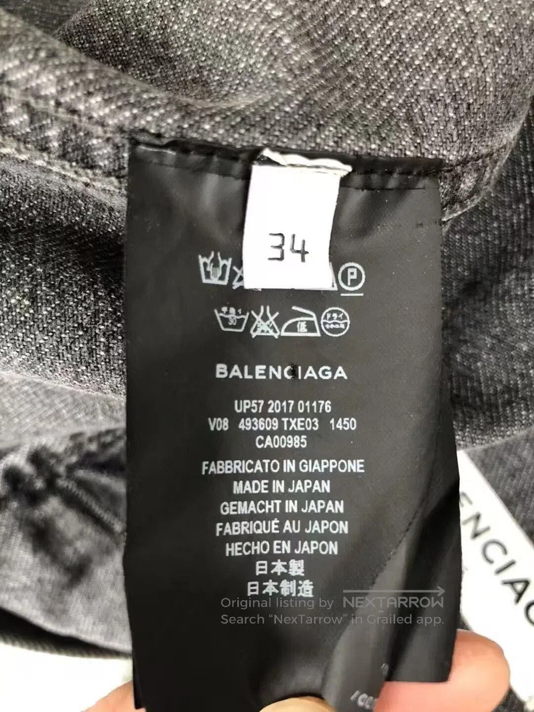 Balenciaga Balenciaga Vintage Logo Denim Jacket. Size US L / EU 52-54 / 3 - 6 Thumbnail