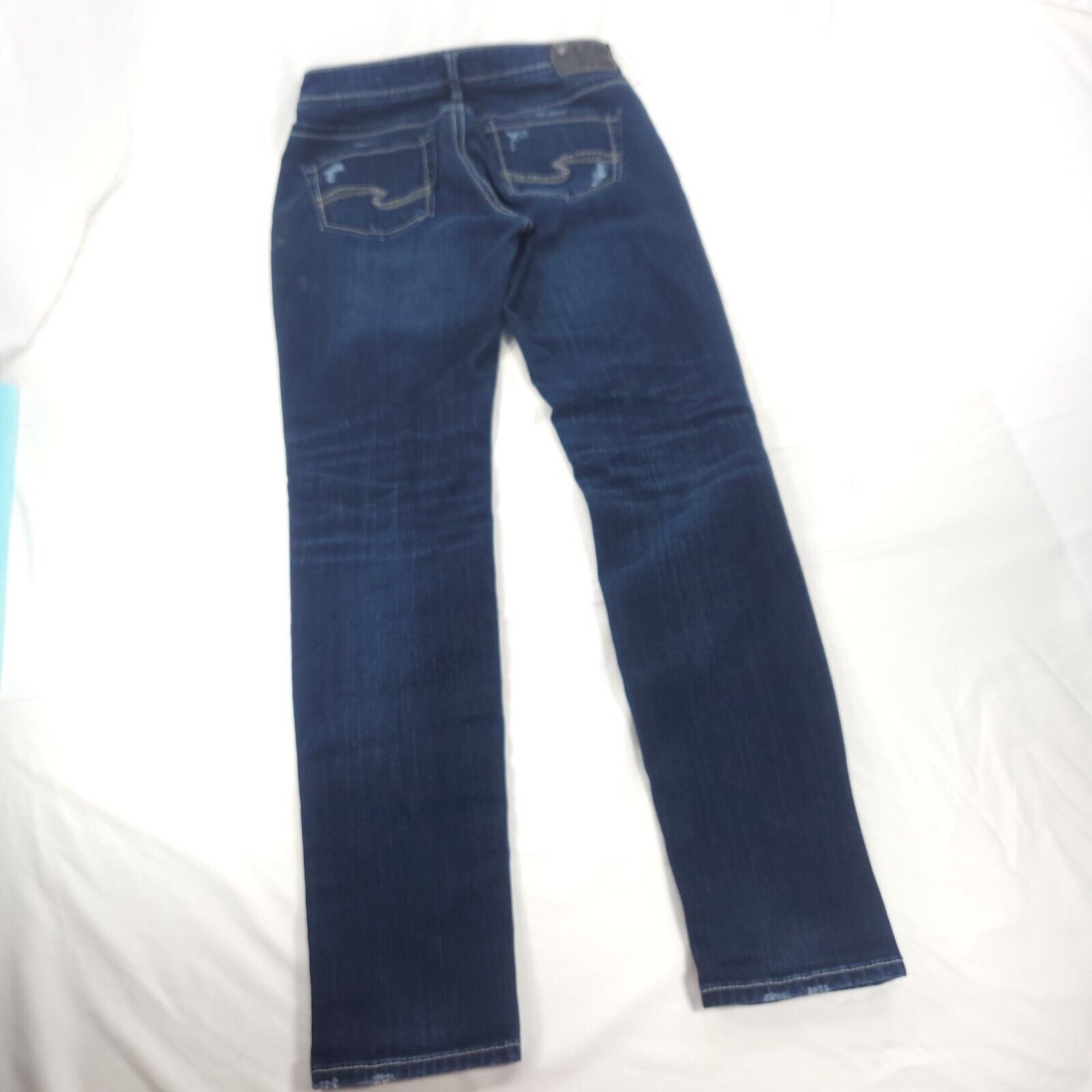 Other Silver Boyfriend Button Zip Denim Jeans Womens Size 26x29 Size 28" / US 6 / IT 42 - 3 Thumbnail
