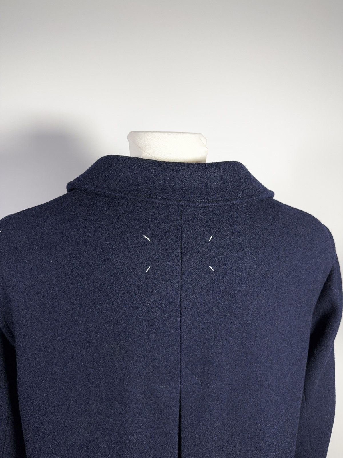 Maison Margiela Maison Margiela Deconstructed Hybrid Wool/Denim Coat Size S / US 4 / IT 40 - 4 Thumbnail