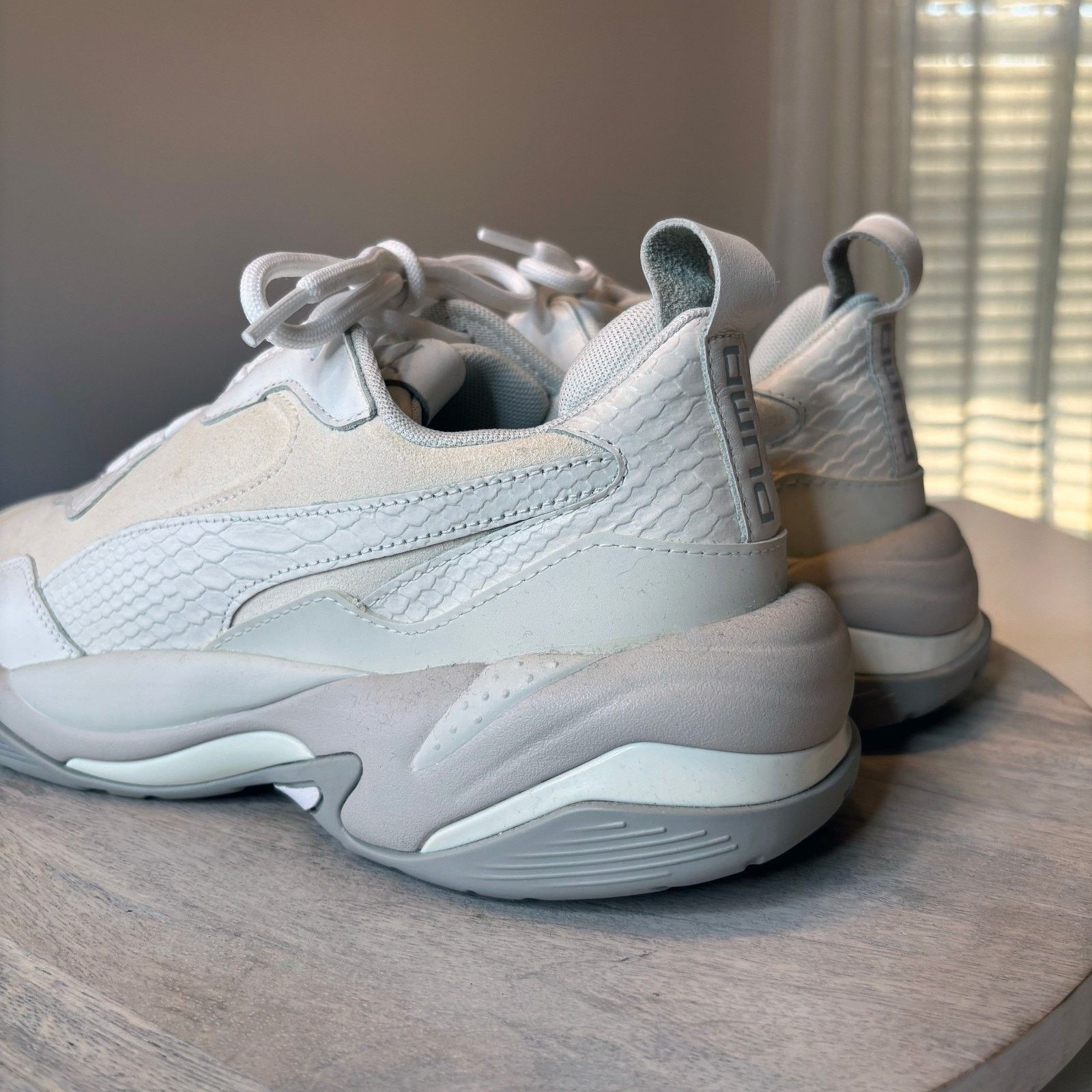 Puma Puma Thunder Desert Cream Leather Chunky Sneakers Size 10 Size US 10 / IT 40 - 6 Thumbnail