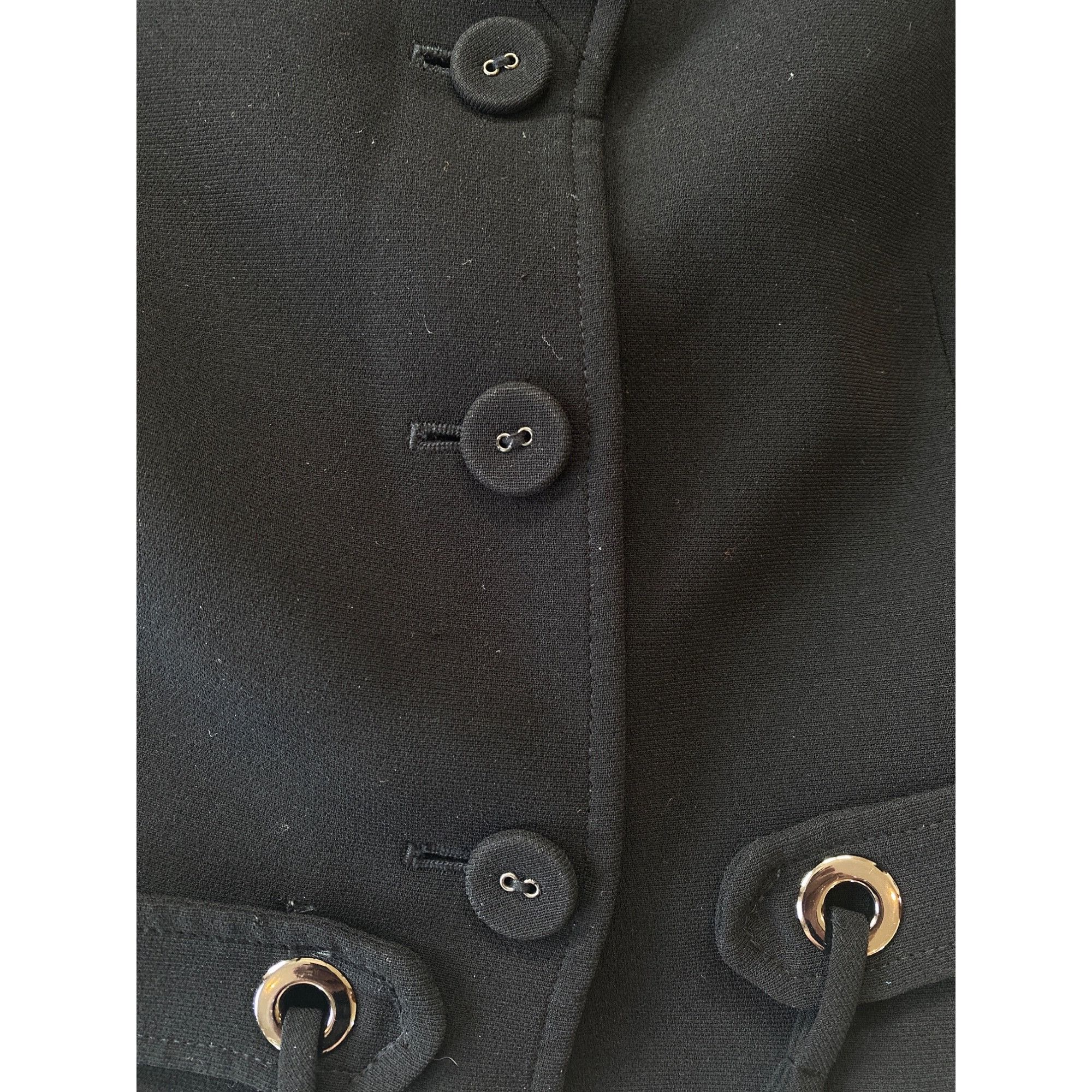 Other Tahari Short Sleeve Blazer Black Women’s 8P Petite Arthur S. Size M / US 6-8 / IT 42-44 - 14 Thumbnail