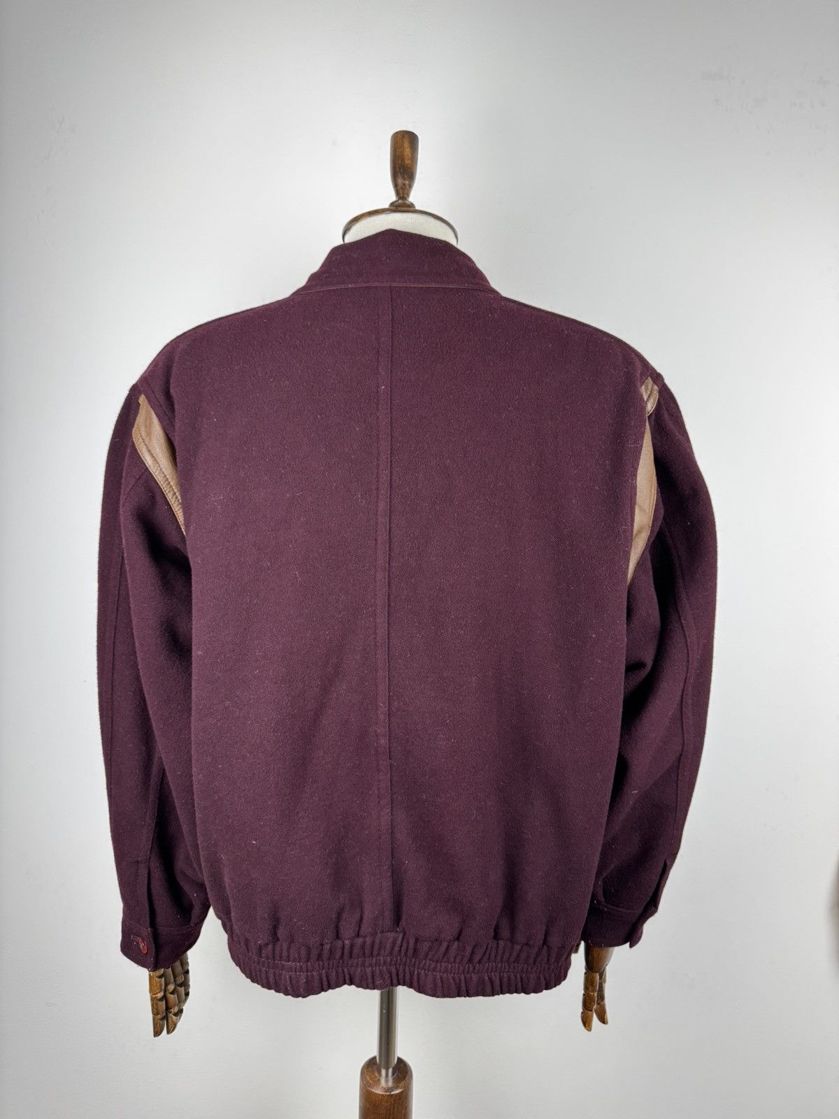 Vintage Men’s Vintage MELKA Wool Jacket Retro 90’ Bomber Coat Size US XL / EU 56 / 4 - 4 Thumbnail